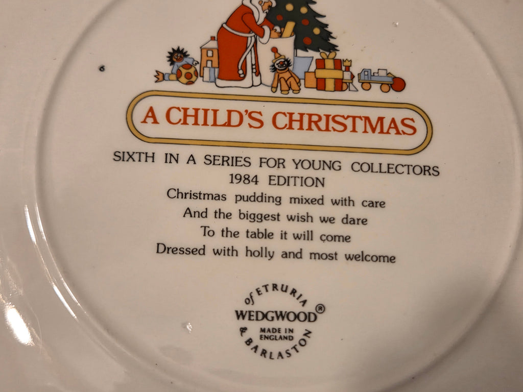 Wedgwood "A Child's Christmas" Collector Plates 1979–1984 – Made in England