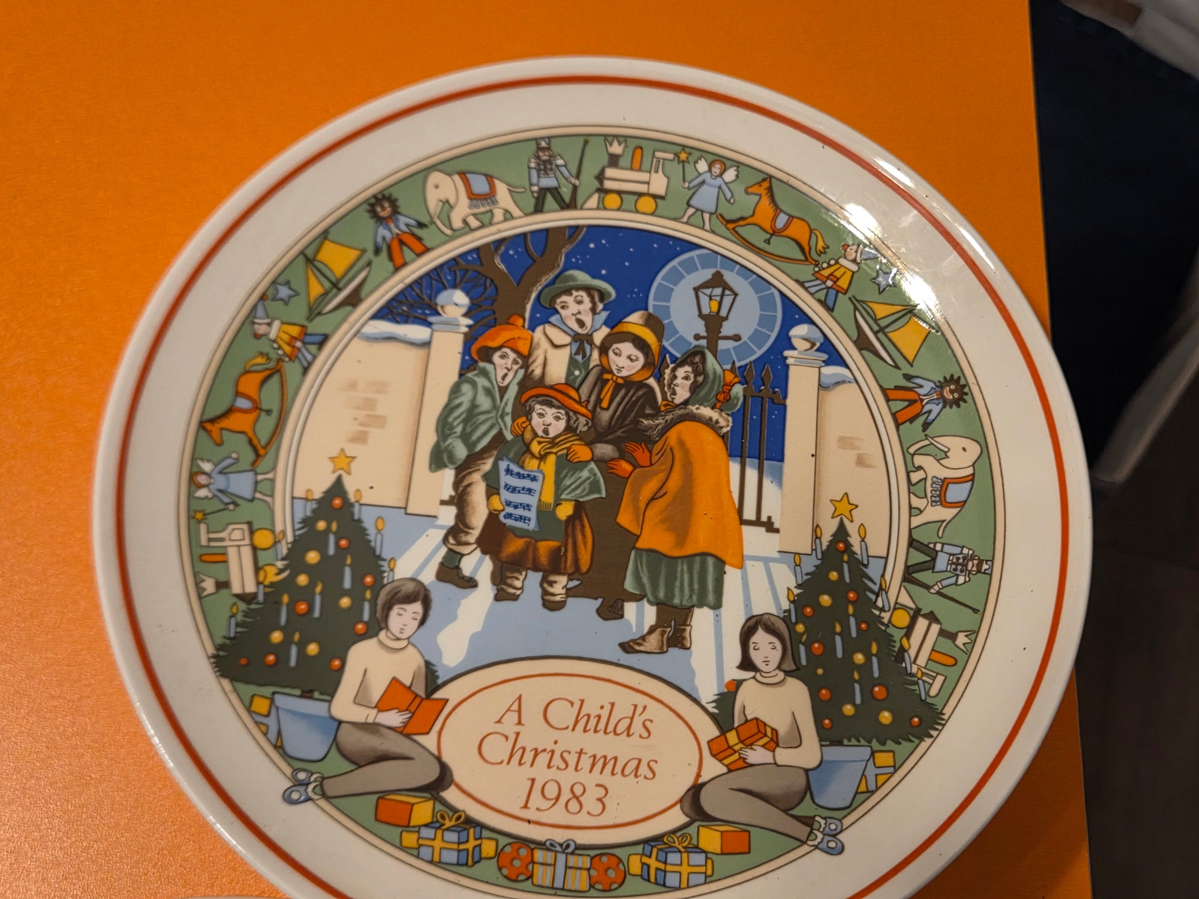 Wedgwood "A Child's Christmas" Collector Plates 1979–1984 – Made in England