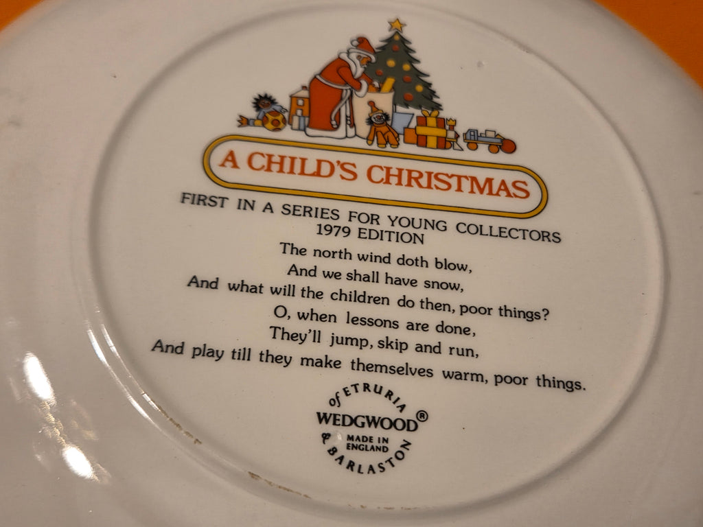 Wedgwood "A Child's Christmas" Collector Plates 1979–1984 – Made in England