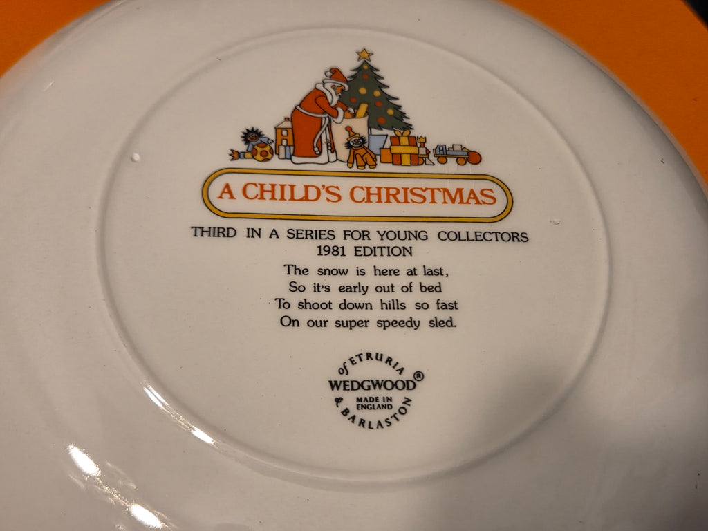 Wedgwood "A Child's Christmas" Collector Plates 1979–1984 – Made in England
