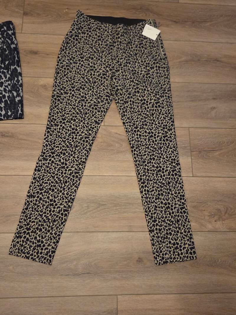 A New Day Leopard Print High-Rise Skinny Crop Pants — No Size Tag