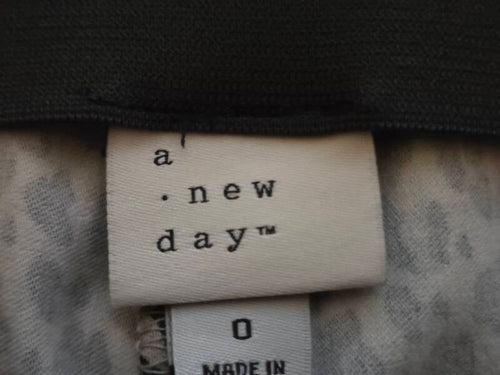 A New Day Leopard Print High-Rise Skinny Crop Pants — No Size Tag
