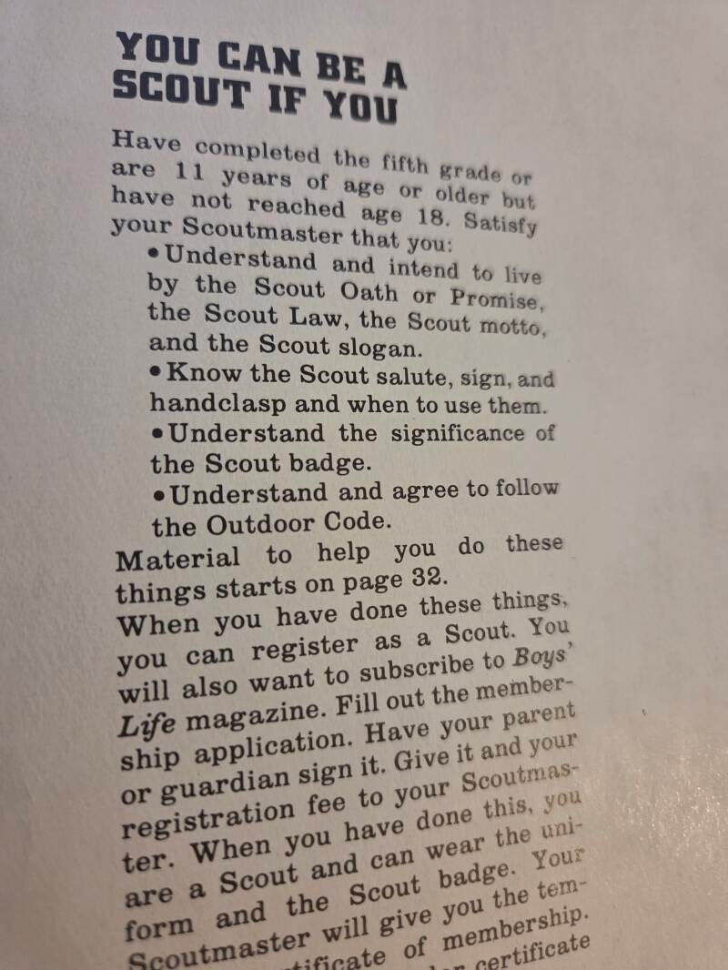 BSA Scout Handbook — 8th Edition, First Printing (1972)