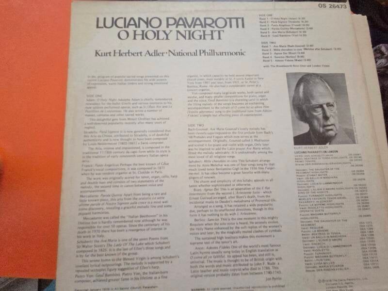 Luciano Pavarotti, National Philharmonic Orchestra, Kurt Herbert Adler - O Holy Night,