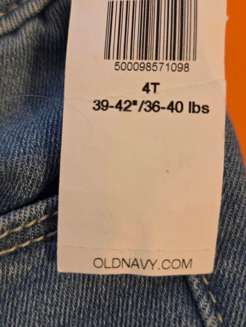 NWT OLD NAVY Rockstar Super Skinny High Rise Lite Blue Denim Jeans Size 4T