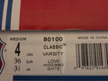 K-Swiss Classic Leather Varsity Low – White, Child's Size 4