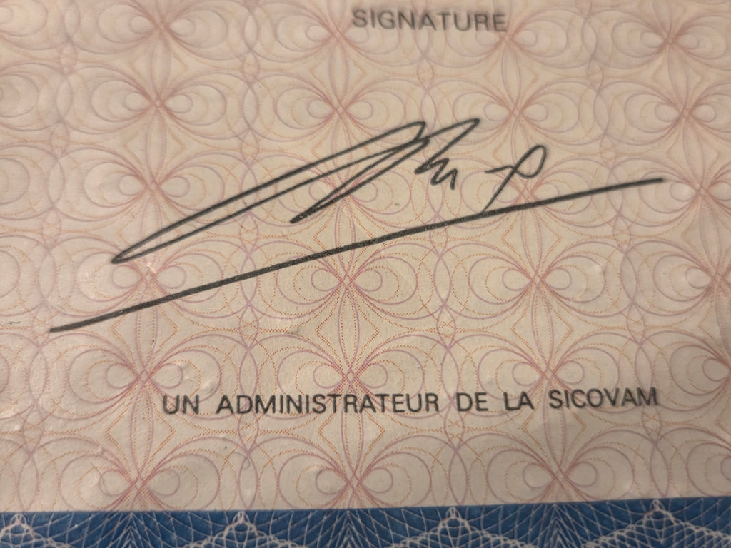 Euro Disneyland S.C.A. Stock Certificate