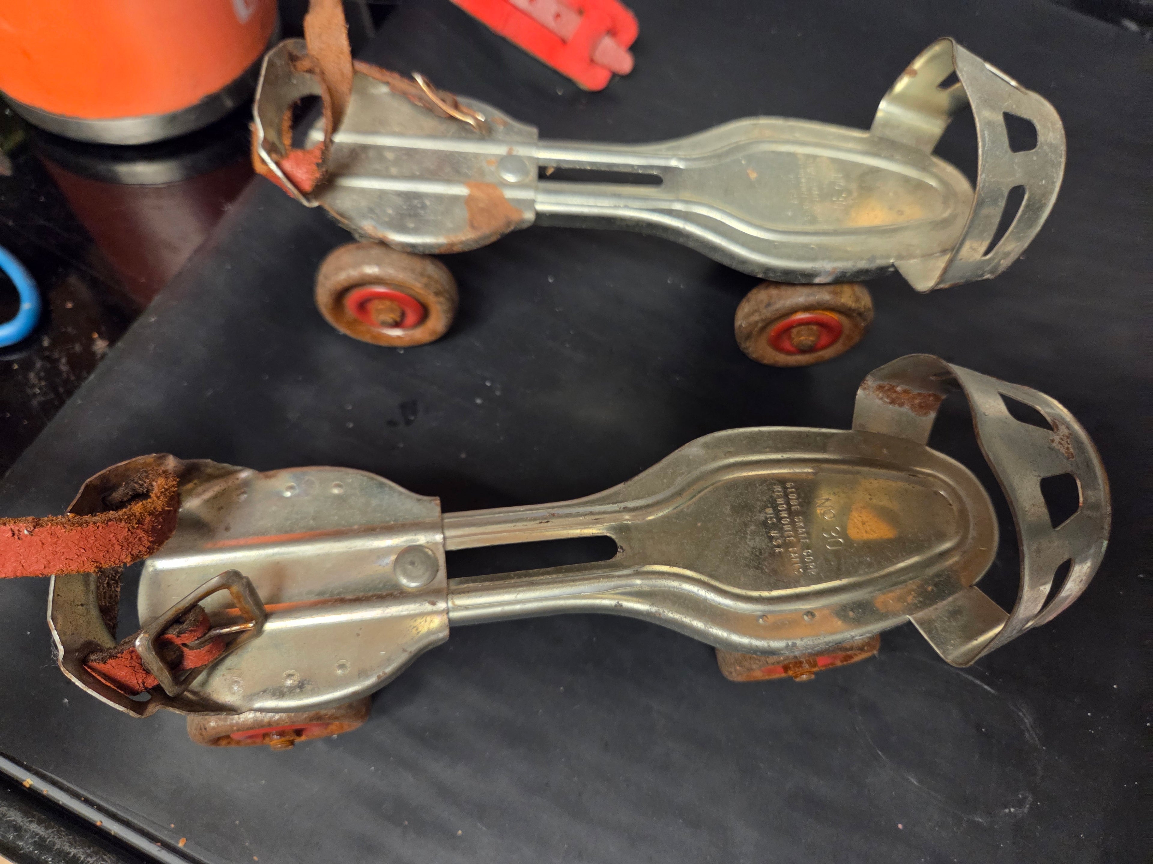Globe Skate Co. No. 30 Vintage Metal Roller Skates
