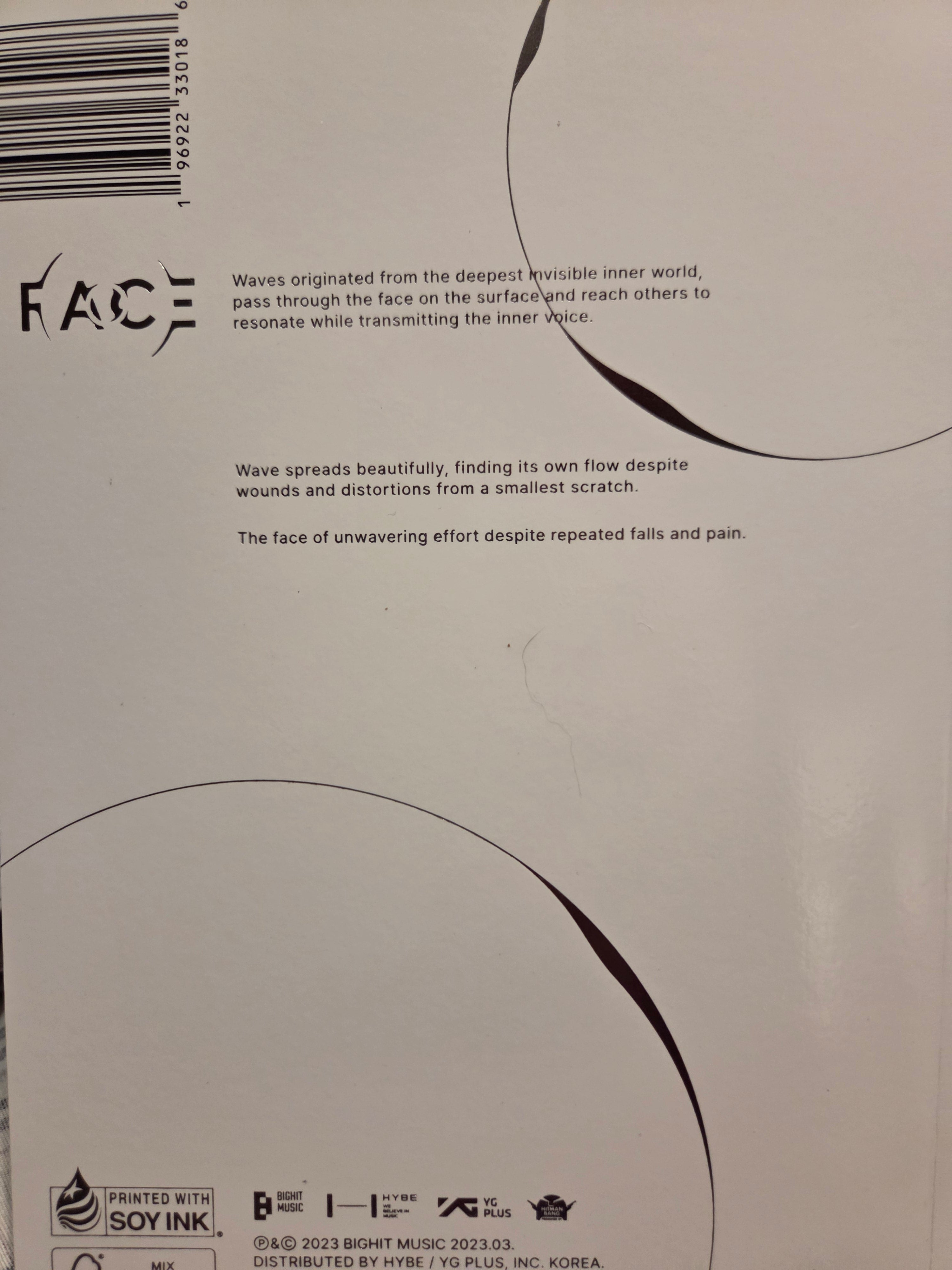 Jimin (BTS) – FACE | 1st Solo Debut Album CD | New