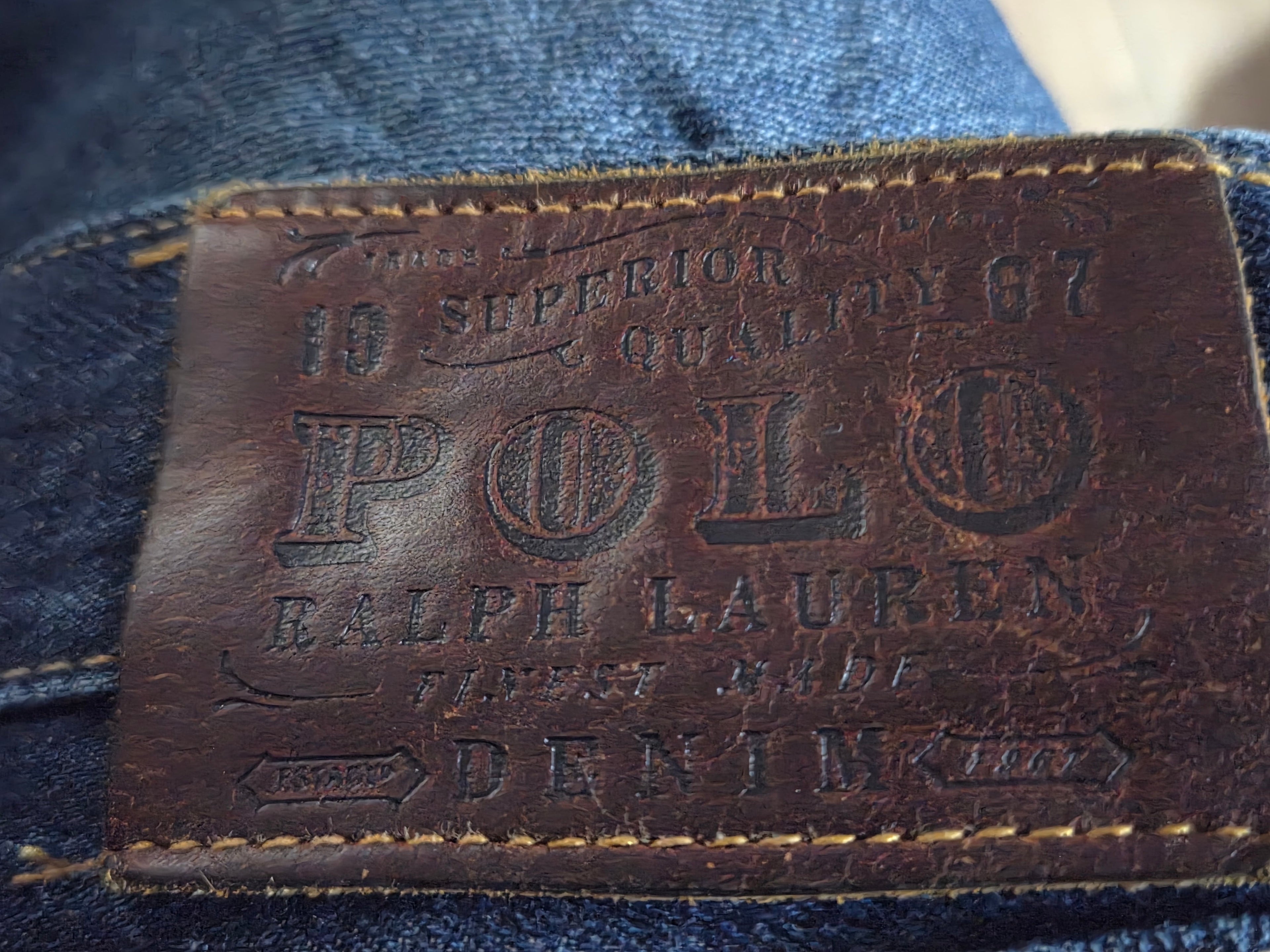 Polo Ralph Lauren Men's Classic Straight Leg Blue Jeans — 36x30