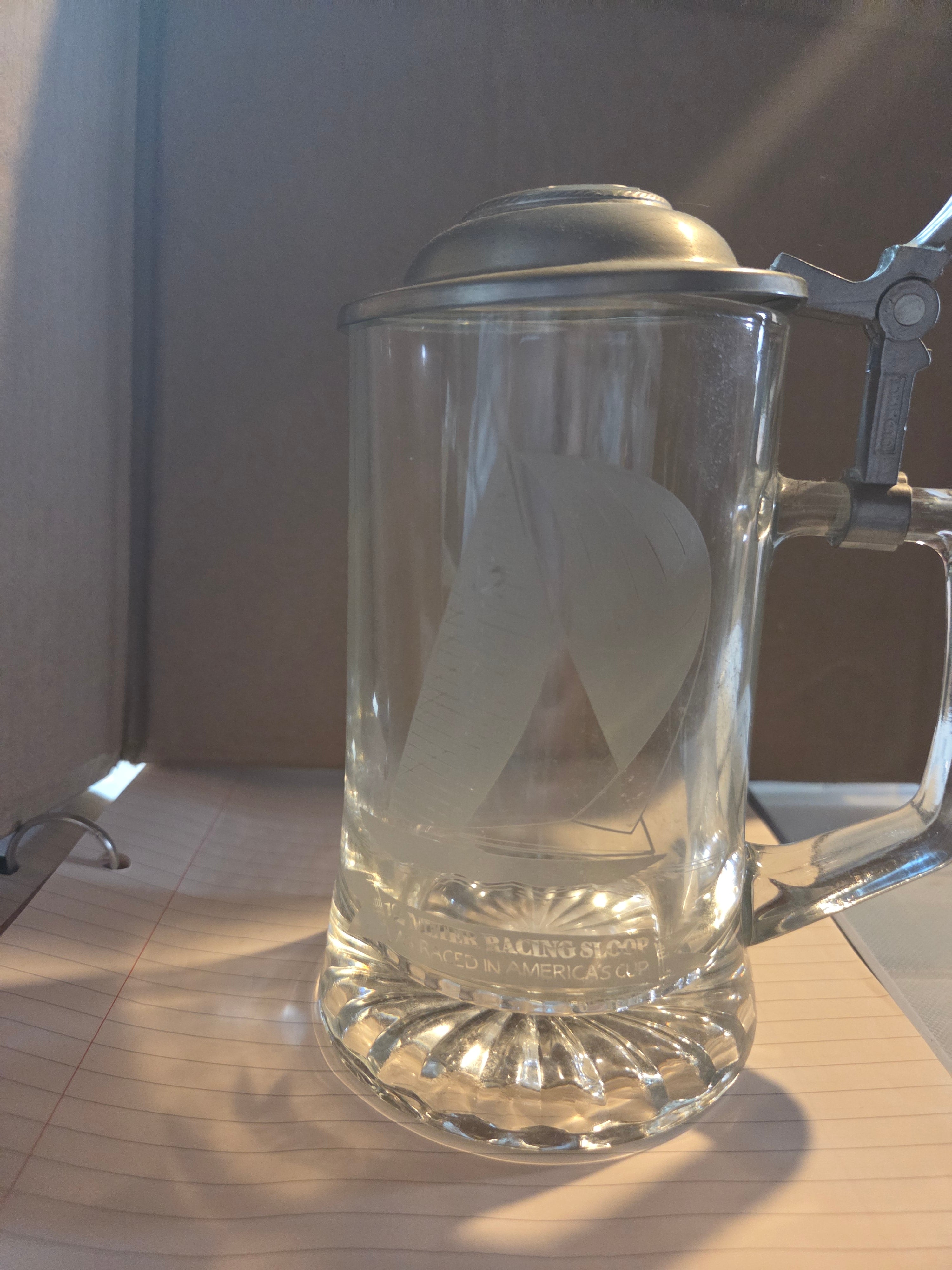 Vintage Old Spice Sailing Ship Beer Stein Set – Ariel 1866 & Columbia 1901 | Pewter Lids | Preowned