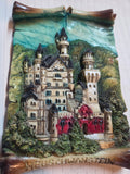 Neuschwanstein Castle Resin Wall Plaque – 6.25" x 9" | Preowned