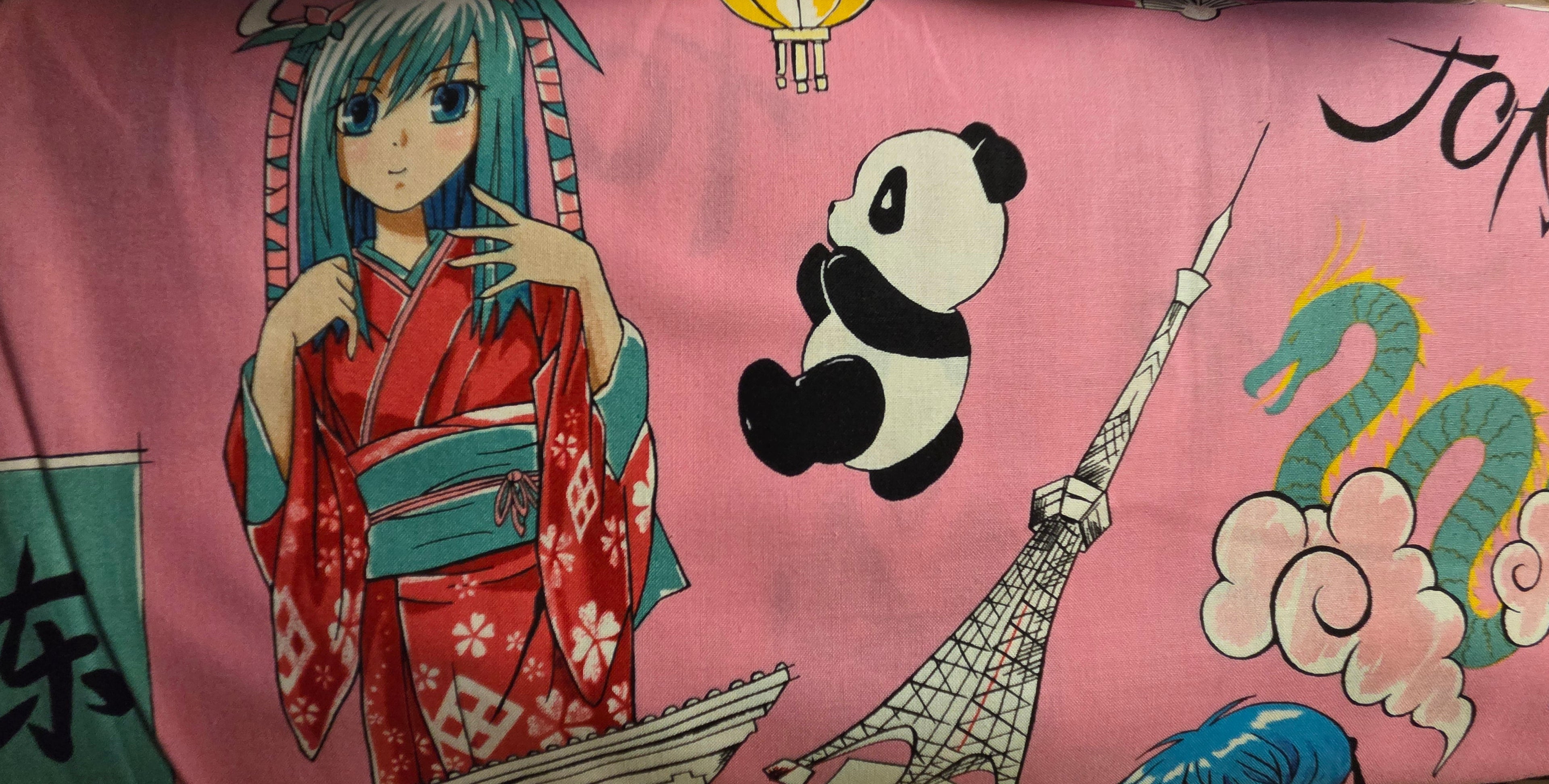 Alexander Henry Tokyo Dream — Hot Pink | Per Yard