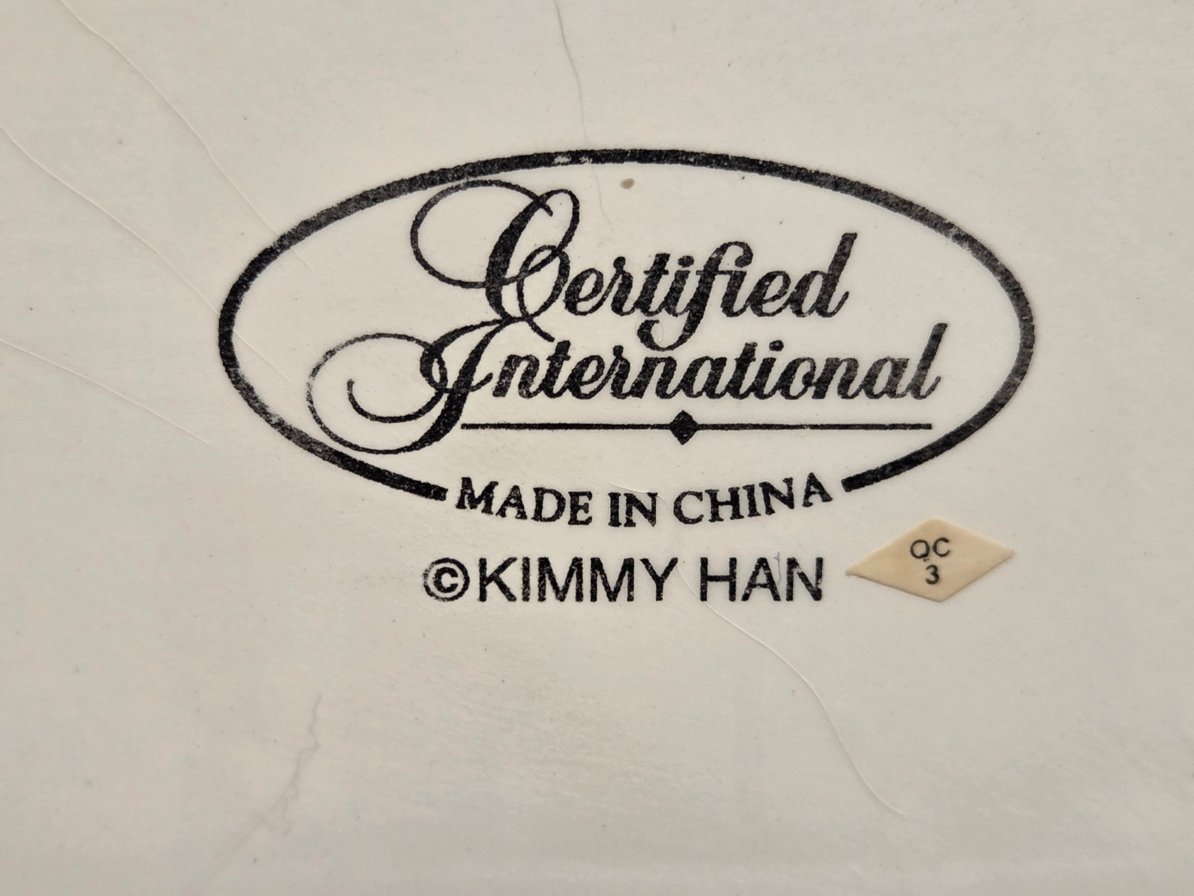 Certified International Ceramic Purse Cookie Jar By Kimmy Han Black Red White