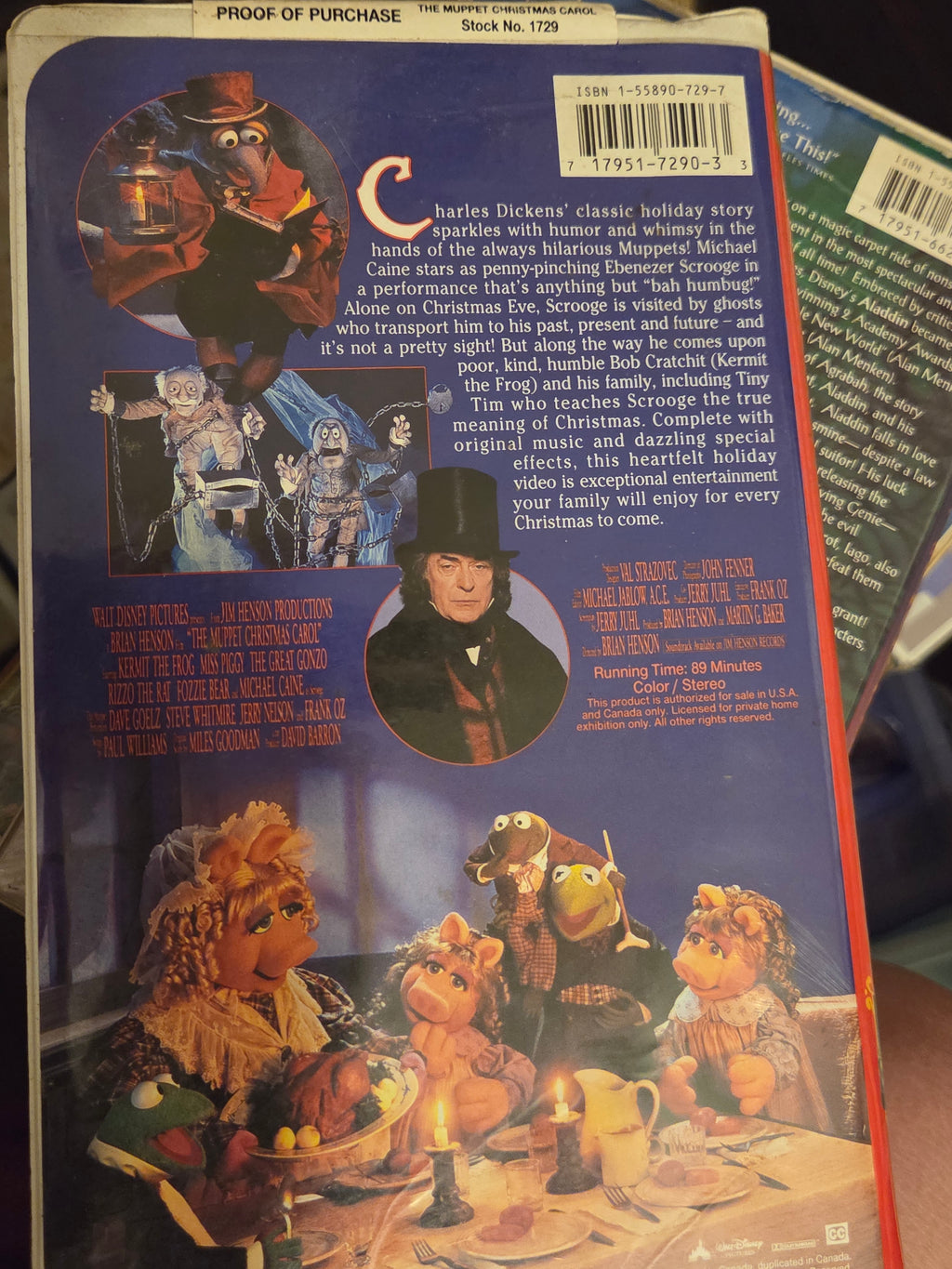 The Muppet Christmas Carol VHS — 1993
