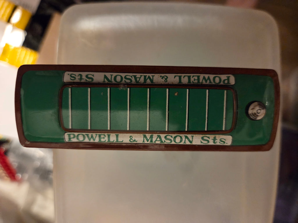Vintage Tin Toy Trolley Car — Powell & Mason Sts. Municipal Railway 514 (Pre-Owned)