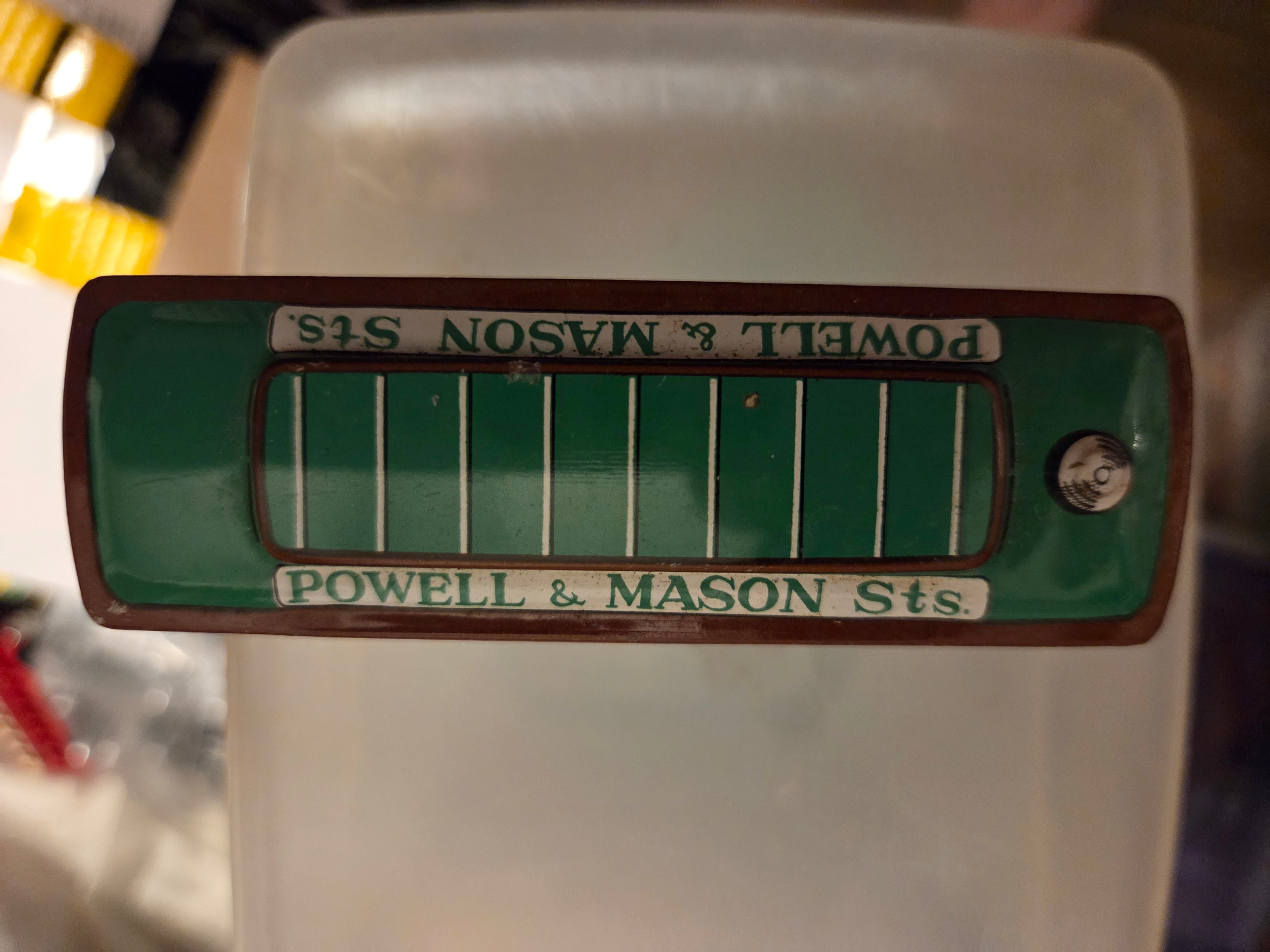 Vintage Tin Toy Trolley Car — Powell & Mason Sts. Municipal Railway 514 (Pre-Owned)