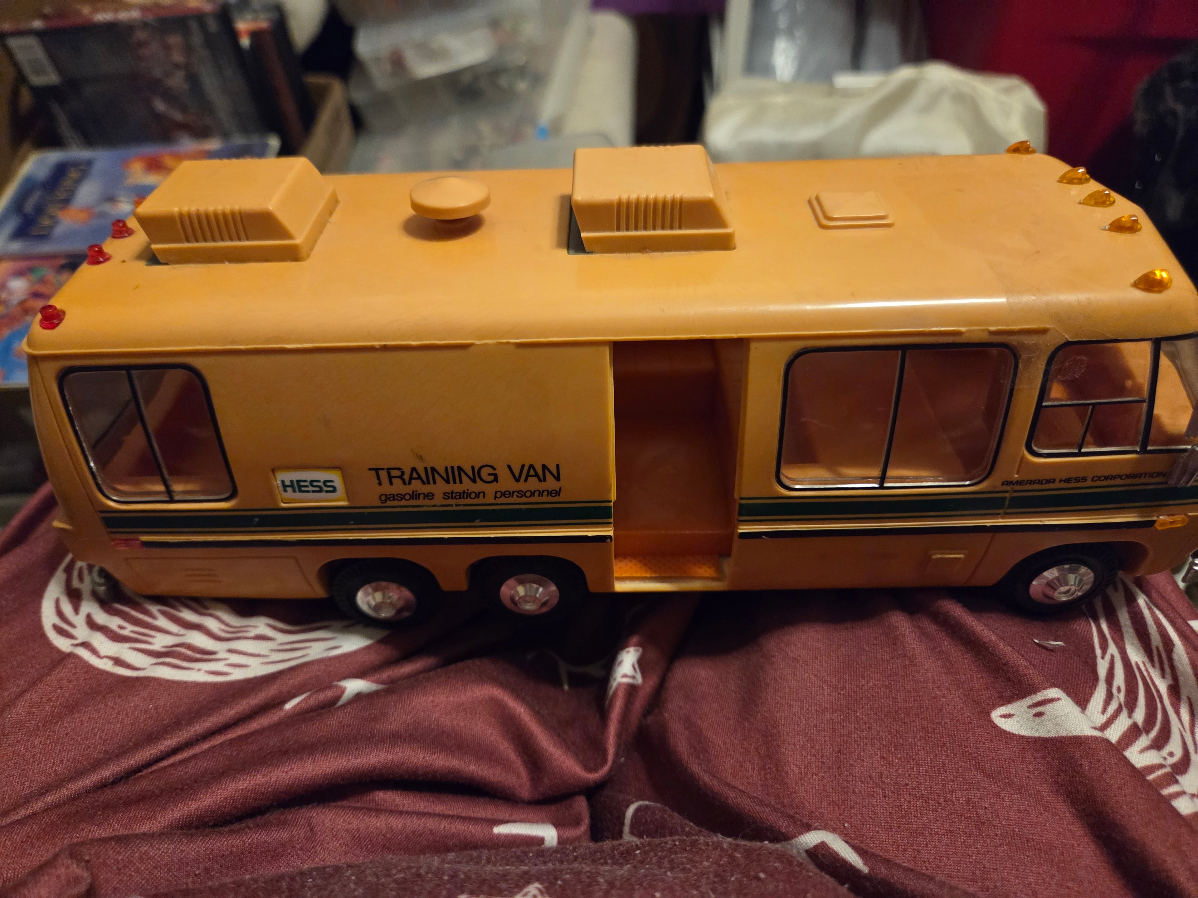Vintage 1980 Hess Training Van Battery-Operated Plastic Toy — For Parts or Display