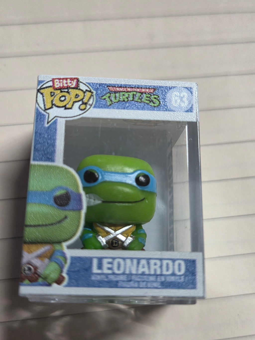 FUNKO TEENAGE MUTANT NINJA TURTLES BITTY POP "LEONARDO" #63