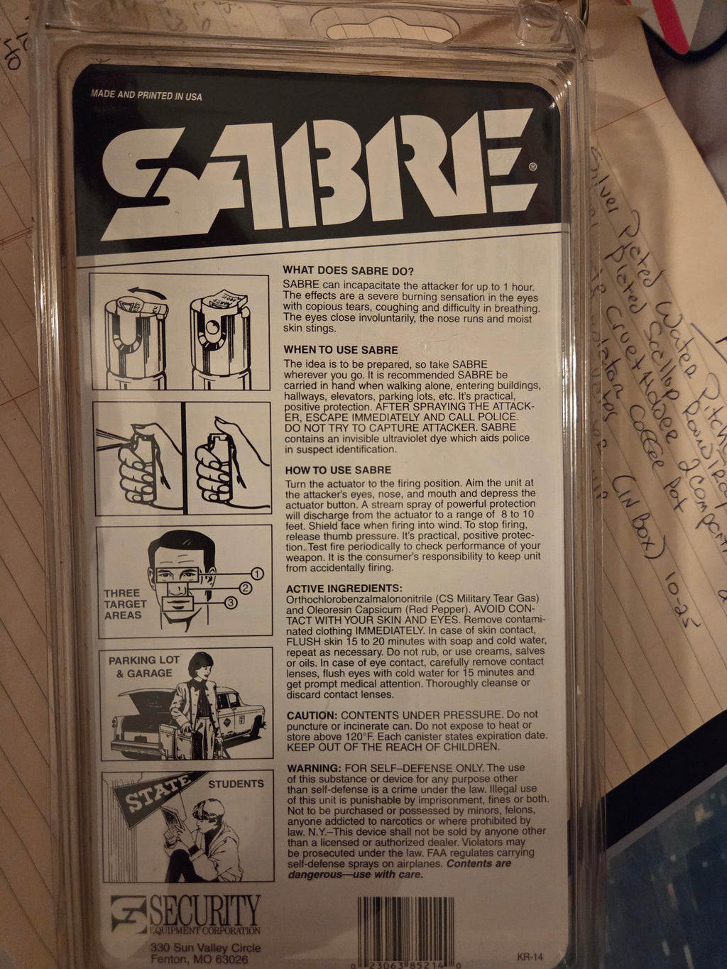 Sabre P22 Pocket Pepper Spray – .75 oz | New Old Stock