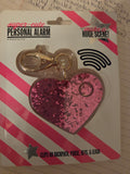 BlingSting 115dB Heart-Shaped Personal Alarm – Pink Glitter | New Old Stock