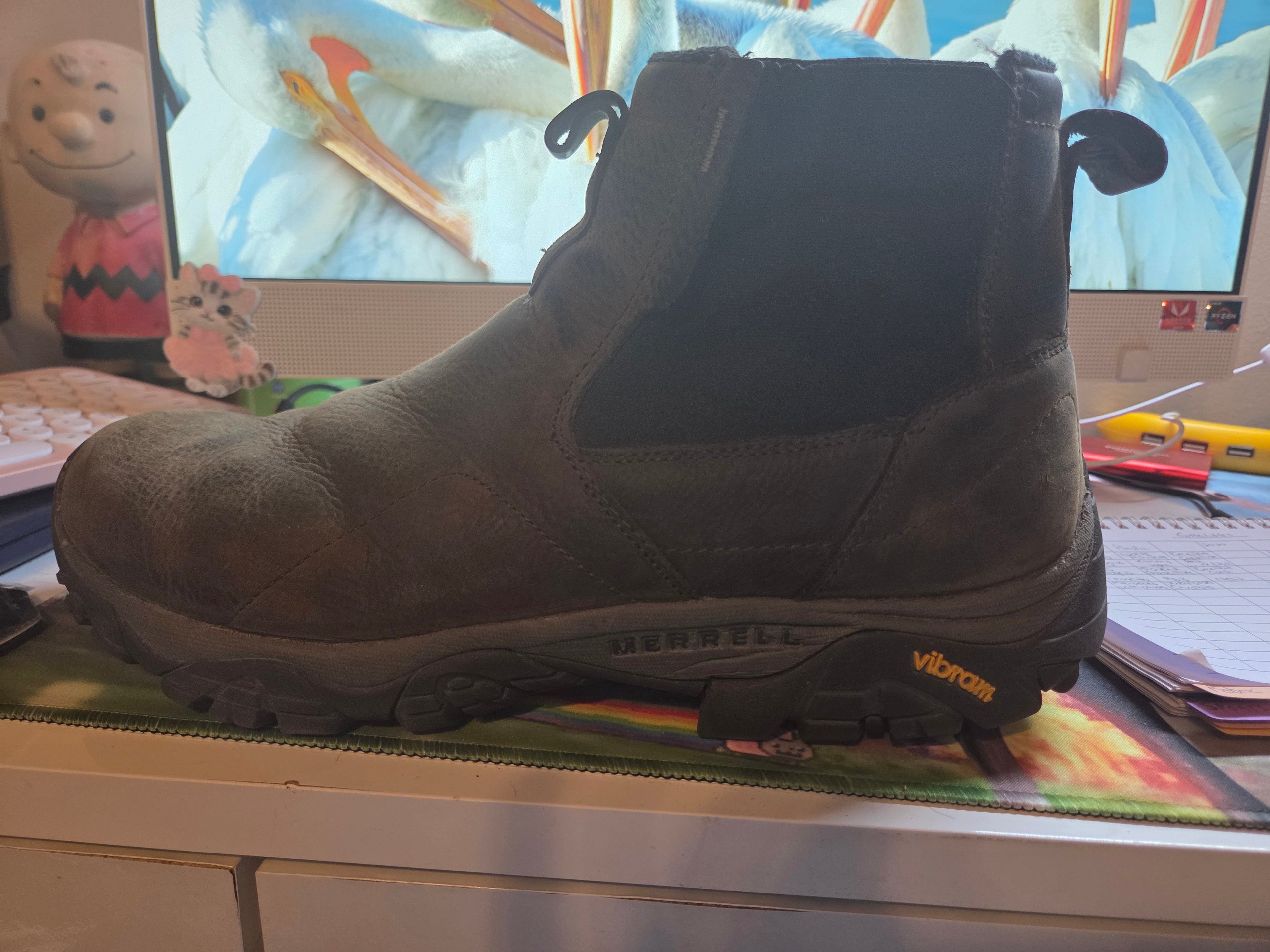 Merrell Moab Adventure Chelsea Polar Brown Suede Boots Men's Size 13 (Preowned)