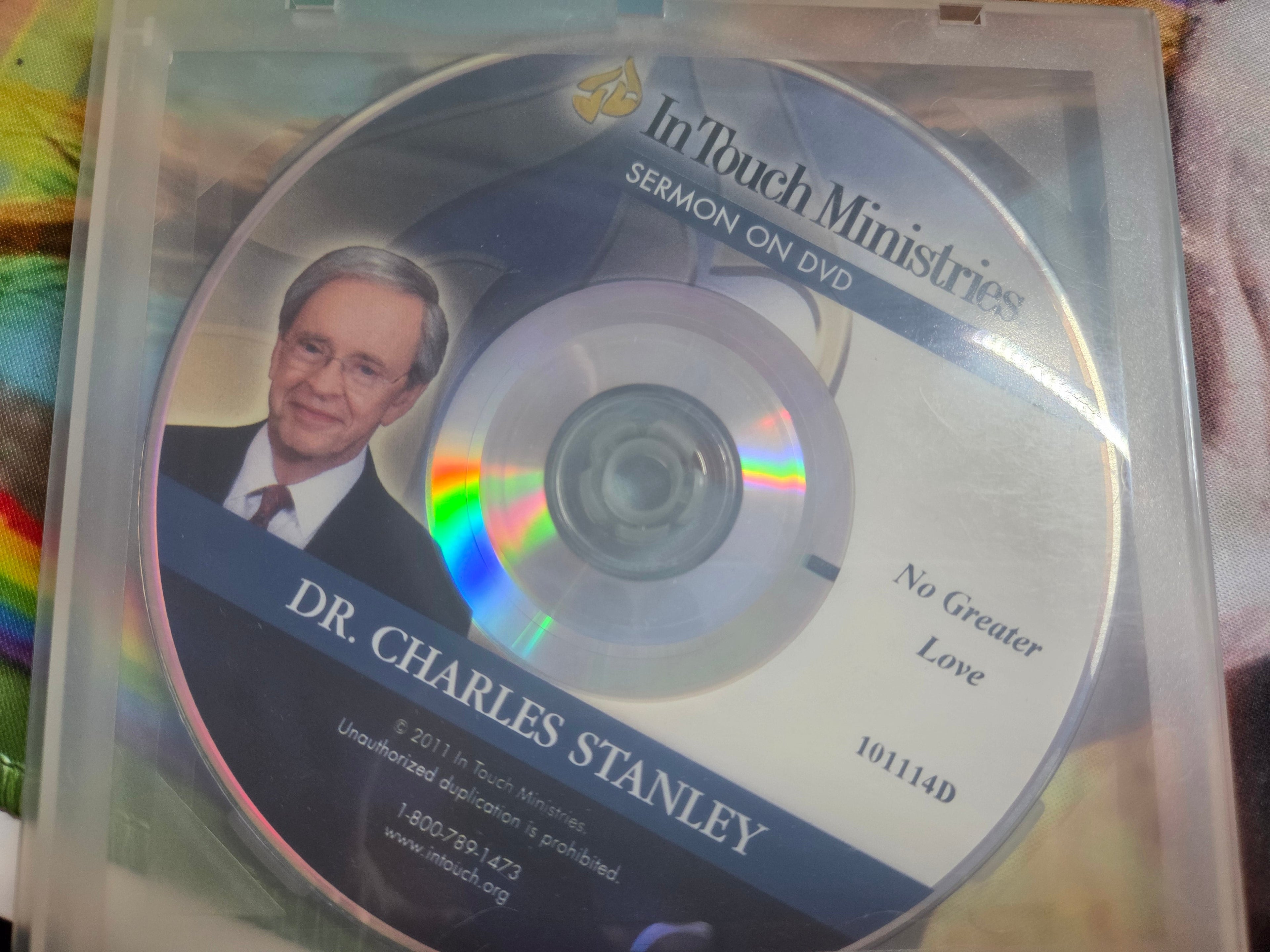 Dr. Charles Stanley – No Greater Love Sermon CD (In Touch Ministries) (Preowned)
