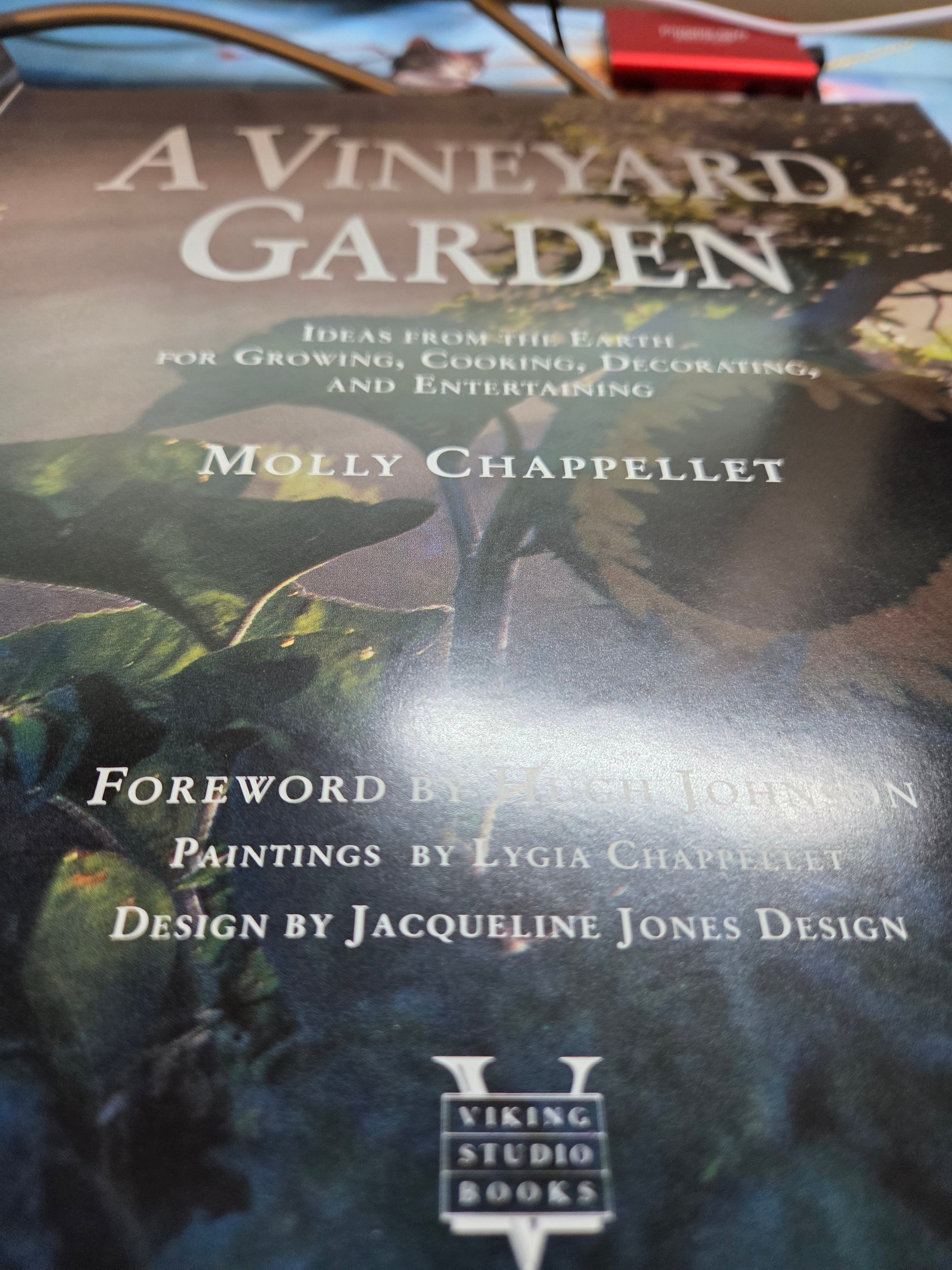A Vineyard Garden: Ideas from the Earth for Growing, Cooking, Decorating – Signed by Author (Preowned)