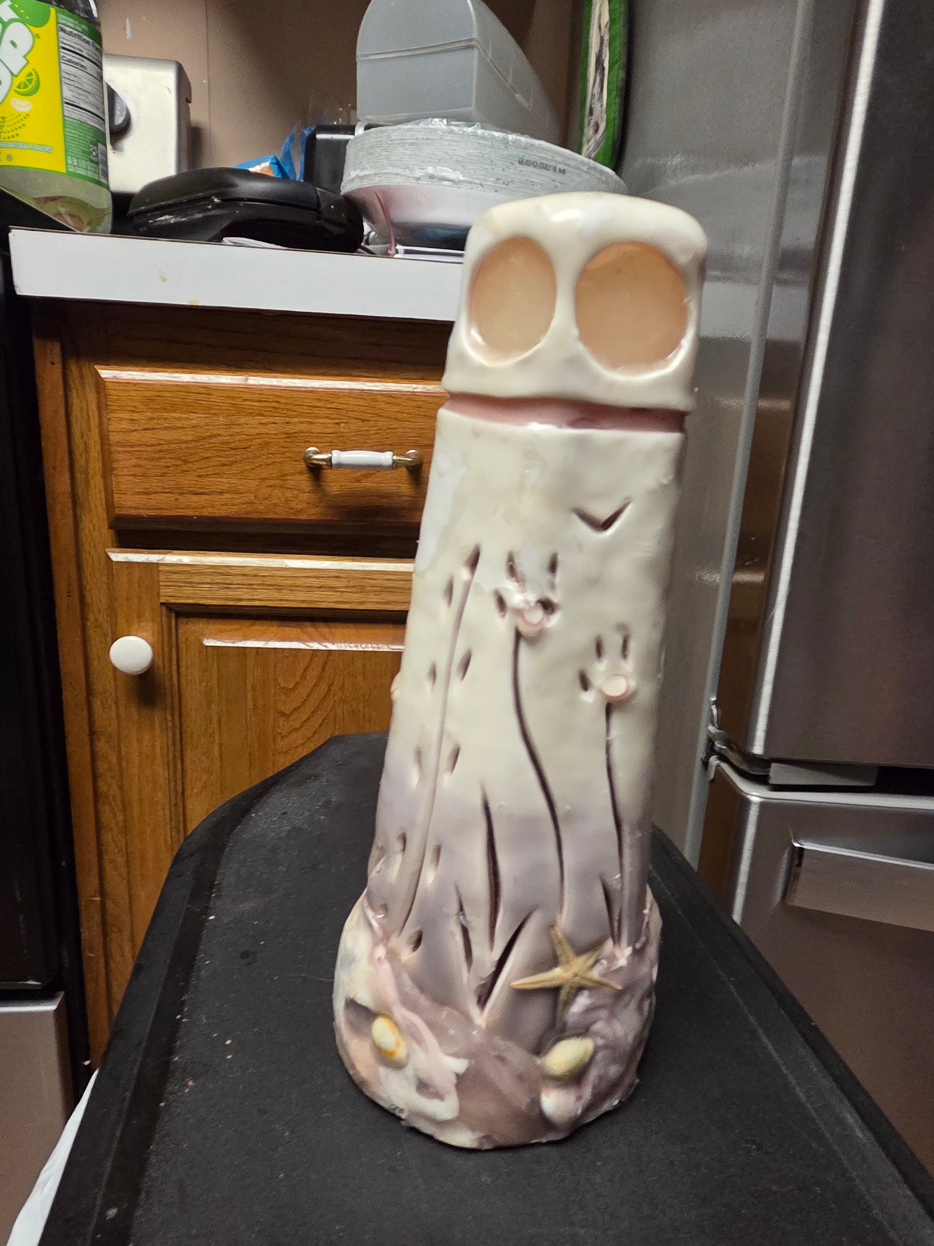 Vintage 1991 North Georgia Candle Works LIGHTHOUSE Candle 12.75" — Preowned