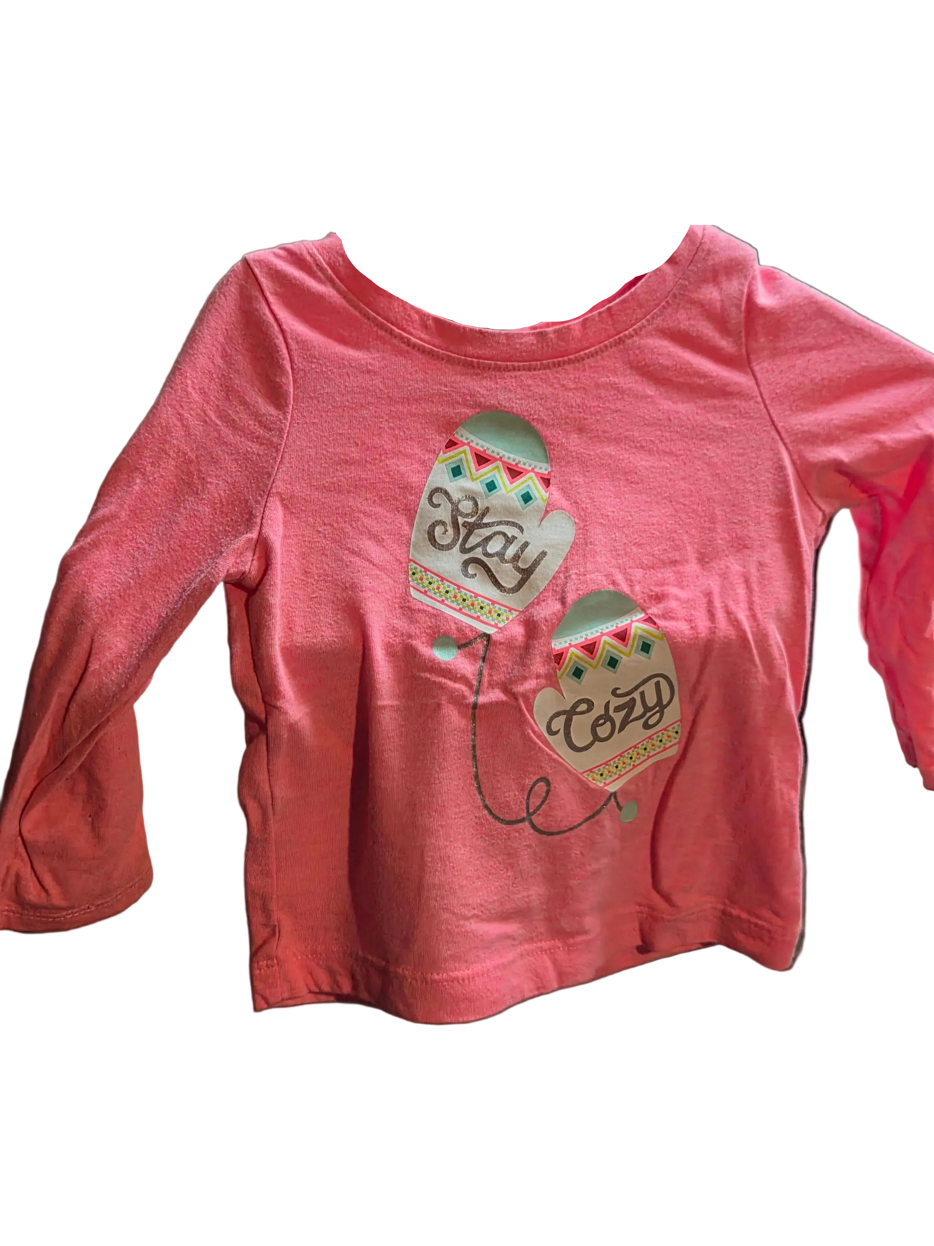 Cat & Jack Pink Stay Cozy Long-Sleeve Tee