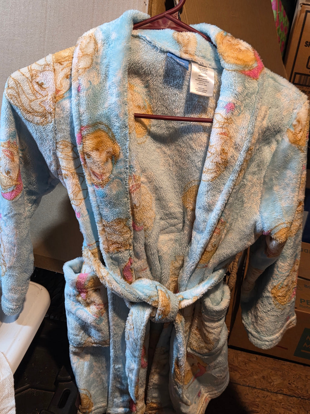 Disney Frozen Elsa Girls Fleece Bathrobe — Size 7/8 (Medium)