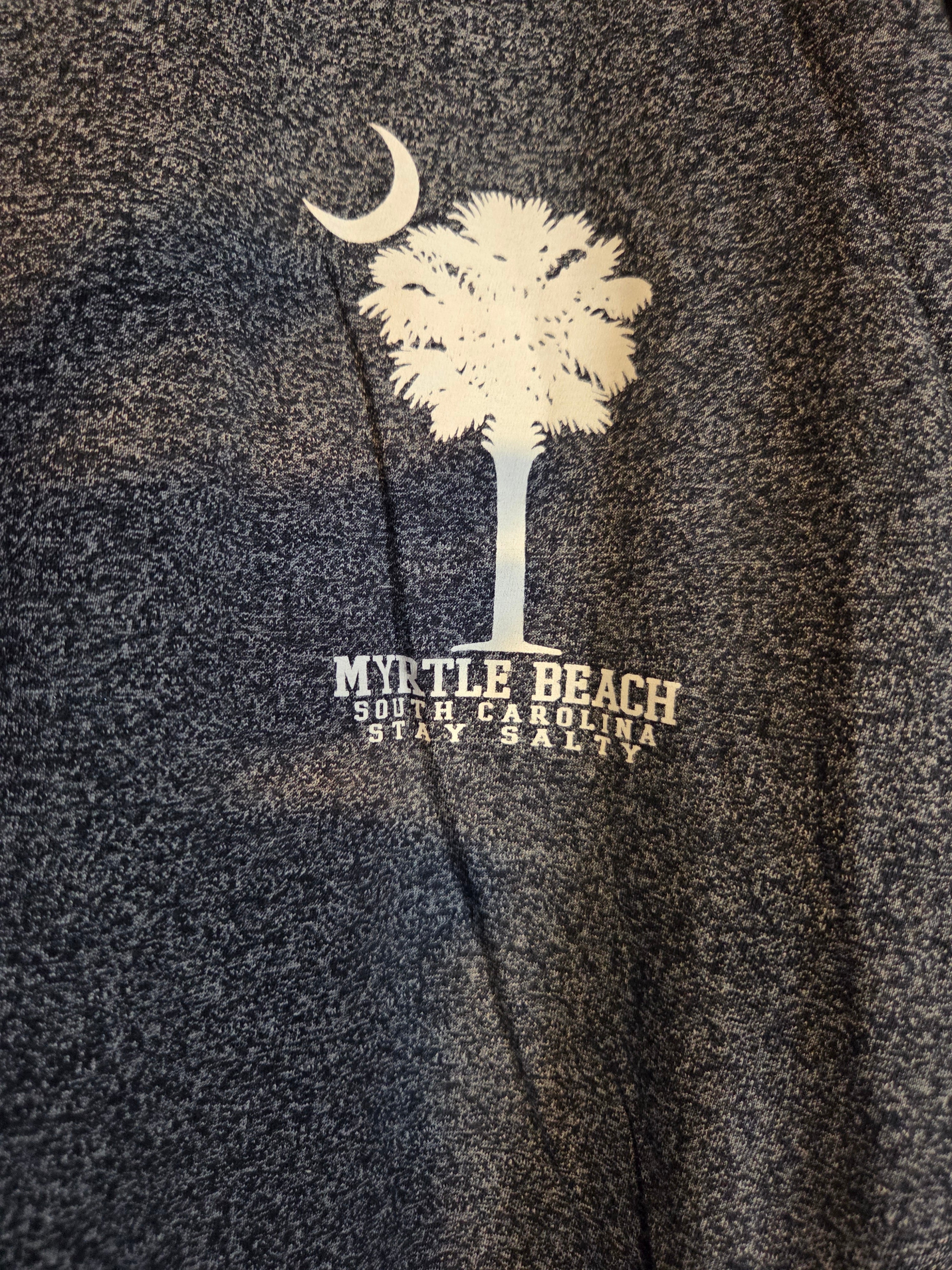 South Carolina Retro Striped "SC" Graphic Long Sleeve T-Shirt — XL (16-18)