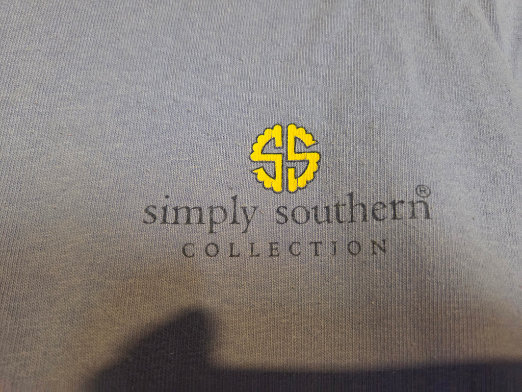 Simply Southern "Salty Hair, Sandy Toes" Retro VW Bus Graphic T-Shirt — Large