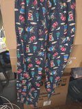 Lands' End Santa Pups Holiday Pajama Pants – Navy French Bulldog Christmas Print