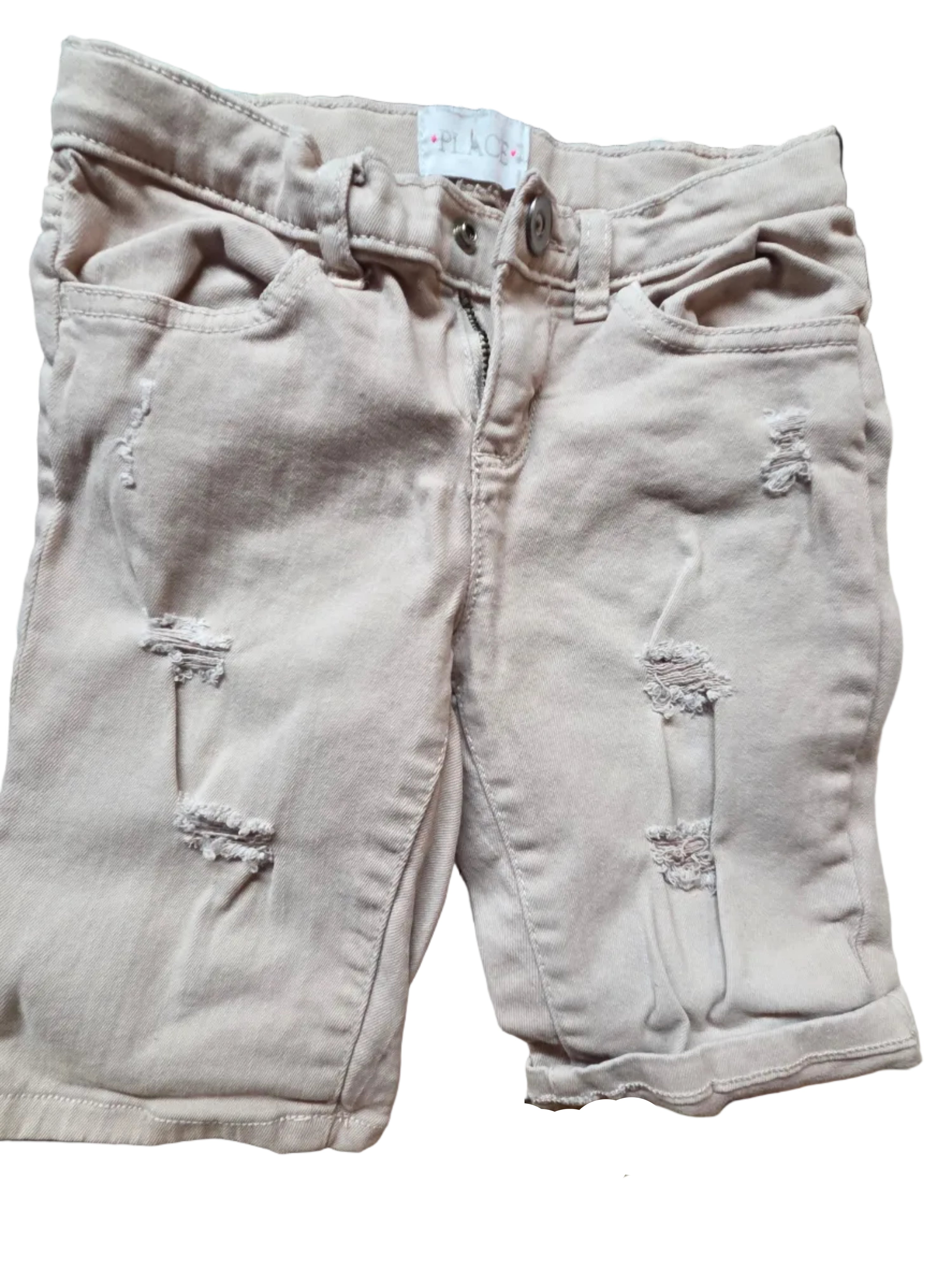 The Children's Place Pink Distressed Denim Shorts – Size 6