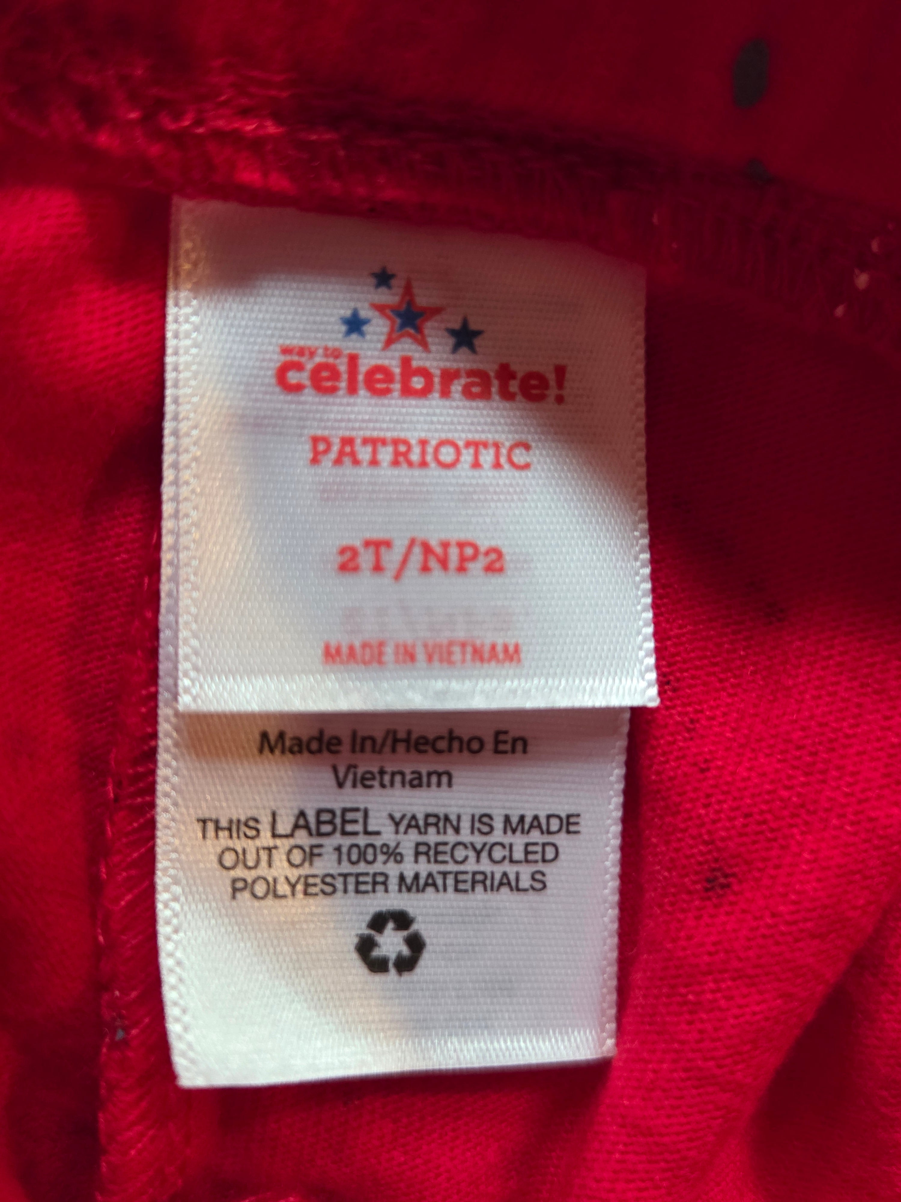 Way to Celebrate Patriotic Shorts – Red with Firework Print