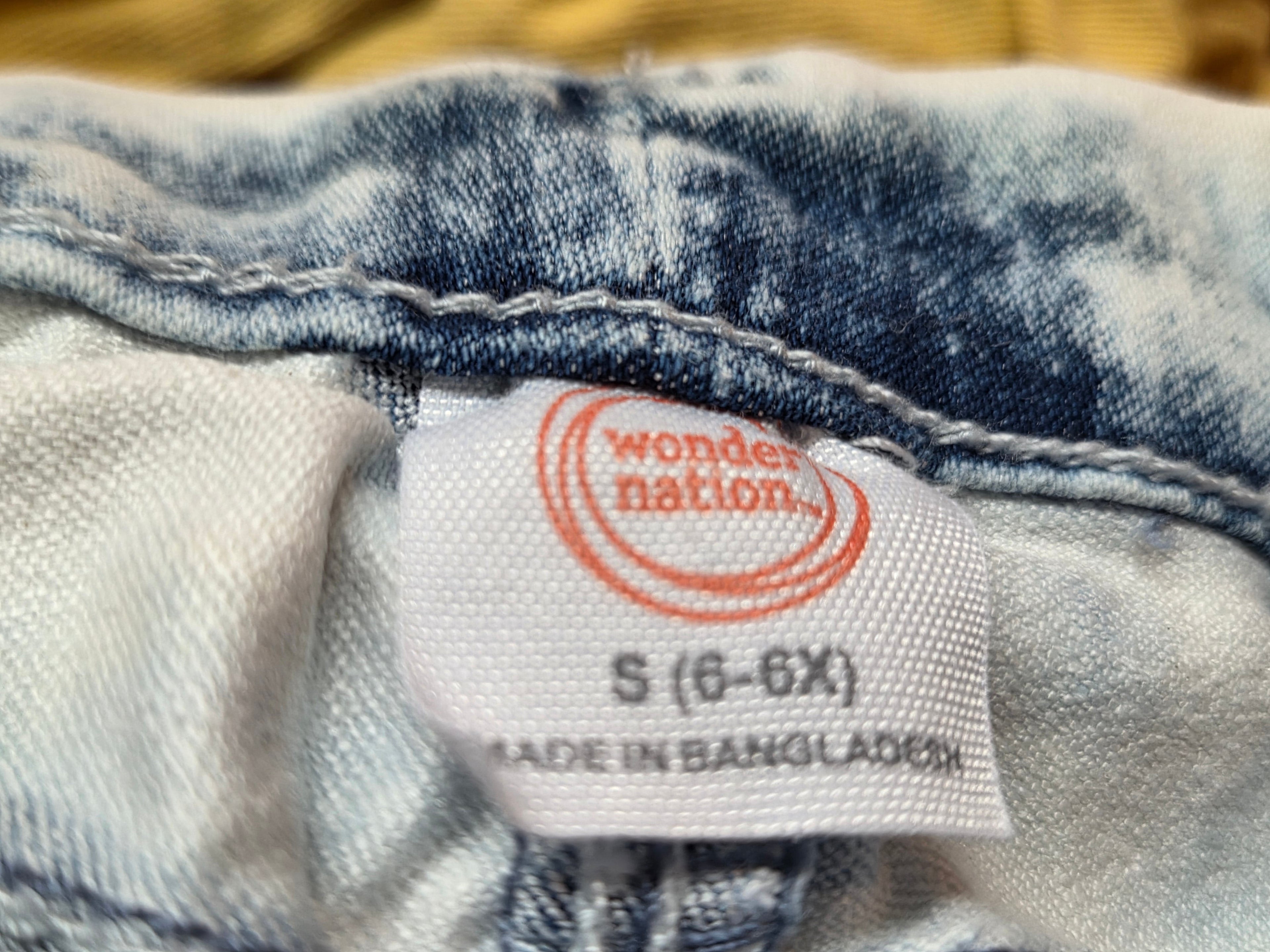 Wonder Nation Kids' Acid Wash Skinny Stretch Denim Jeans