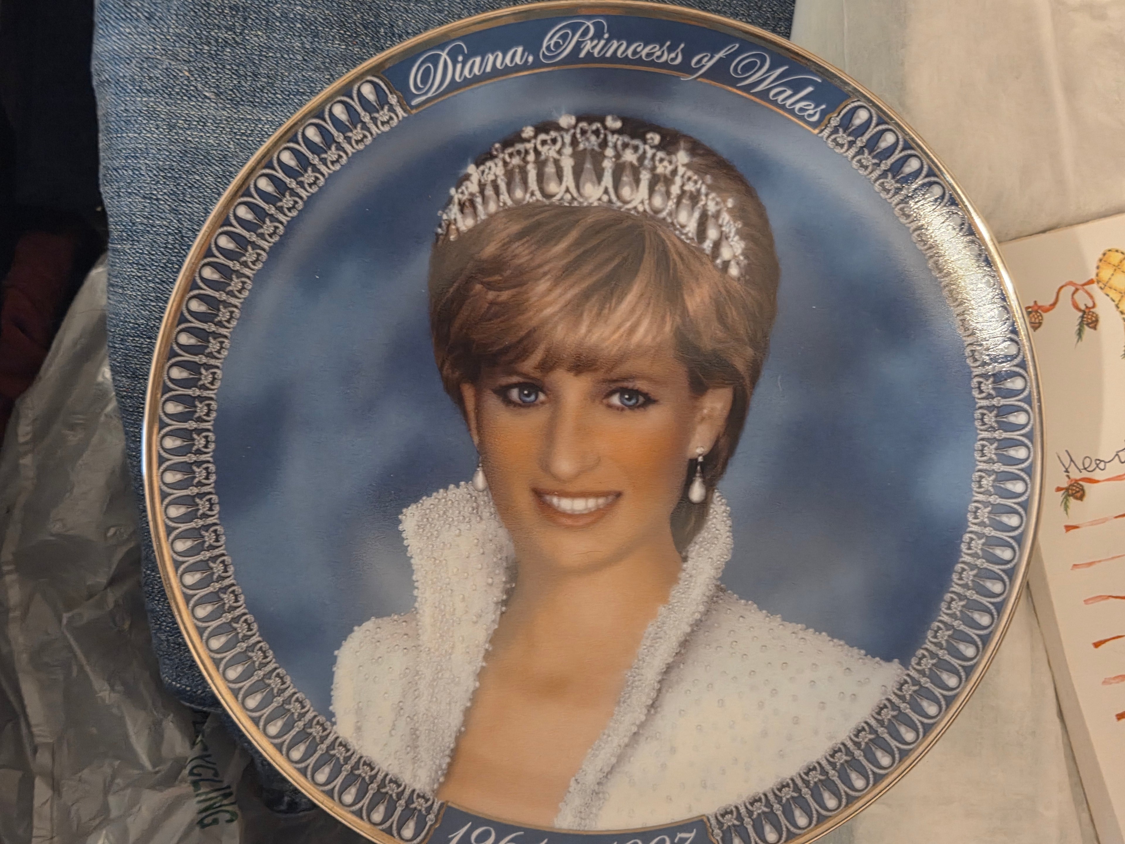 Franklin Mint Princess Diana Commemorative Porcelain Plate