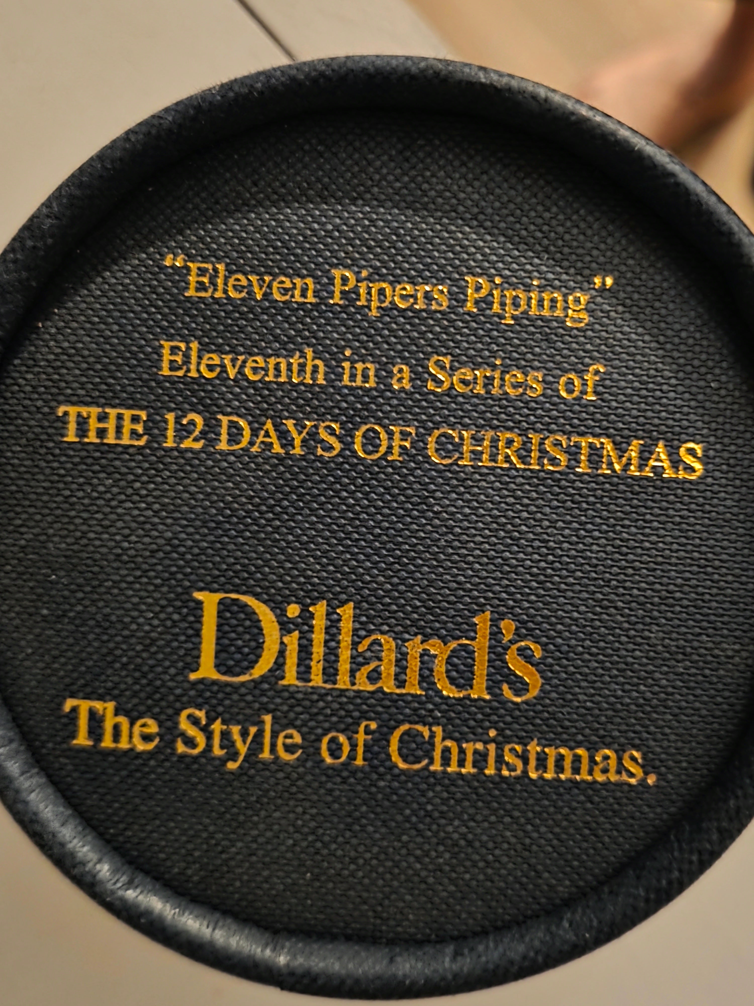 2017 Dillard's "Eleven Pipers Piping" New in Box