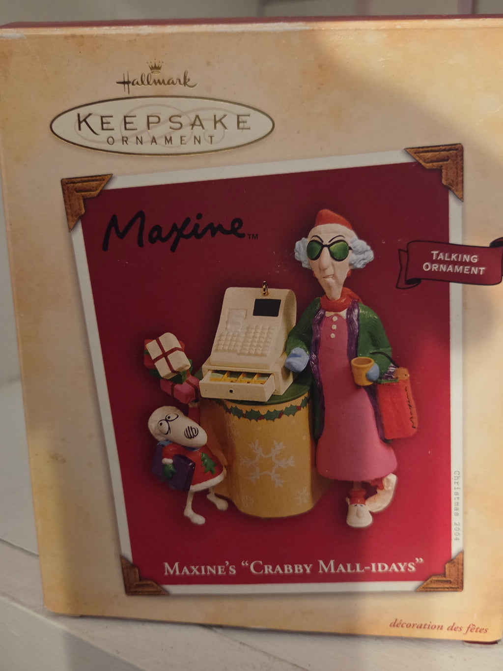 Hallmark 2004 Maxine's Crabby Mall-idays Floyd Magic Christmas Ornament Original Box