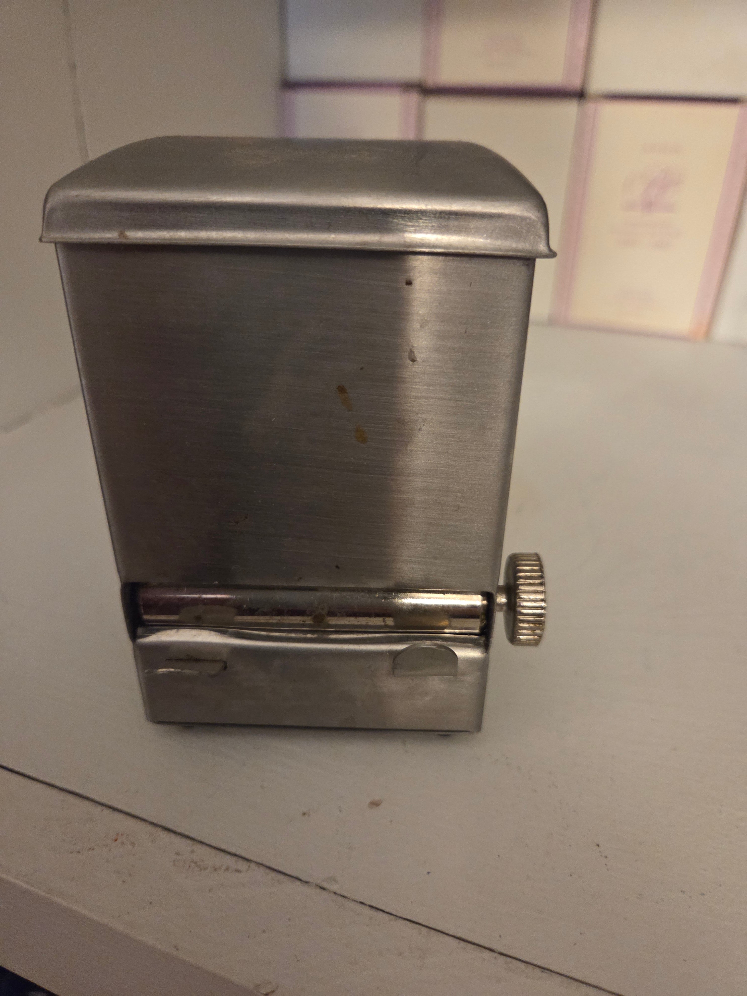 Vintage Stainless Steel Toothpick Dispenser