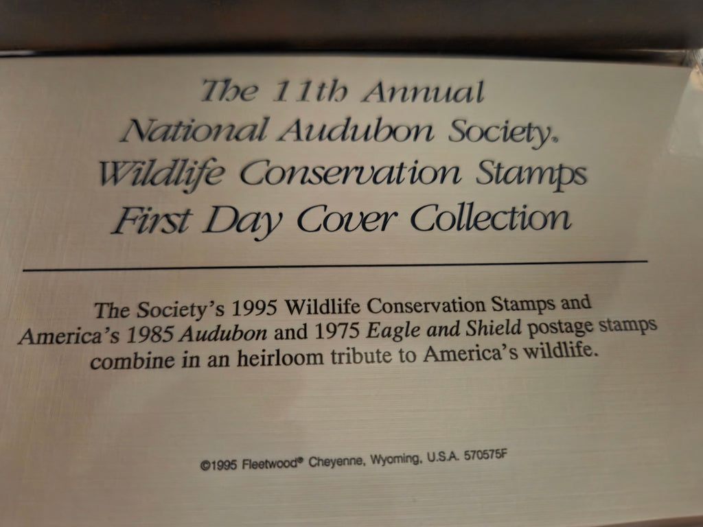 11th Annual National Audubon Society Wildlife Conservation Stamps First Day Cover Collection – 7 Albums