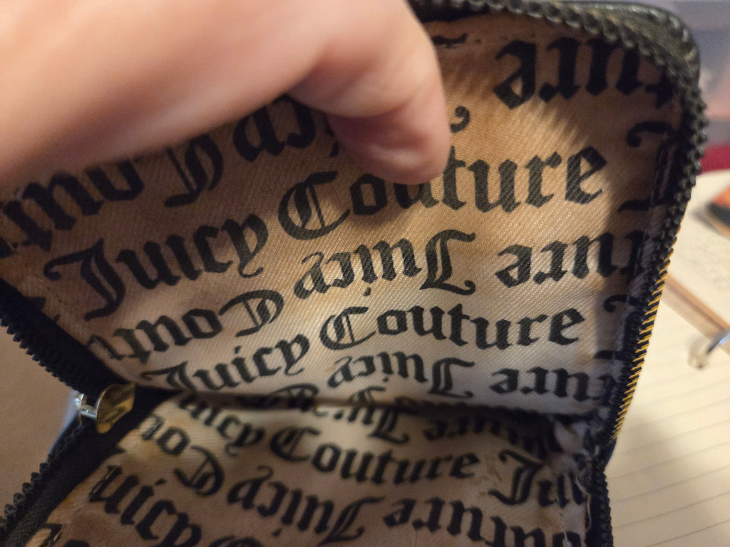 Juicy Couture Cellie Black Pebbled Faux Leather Crossbody