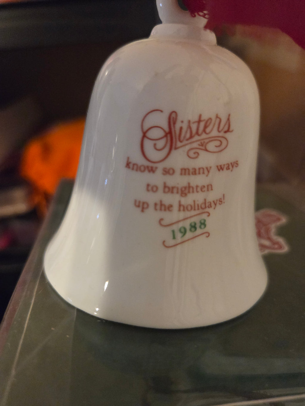 Sister Porcelain Bell Dated 1988 Hallmark Keepsake Ornament Preowned