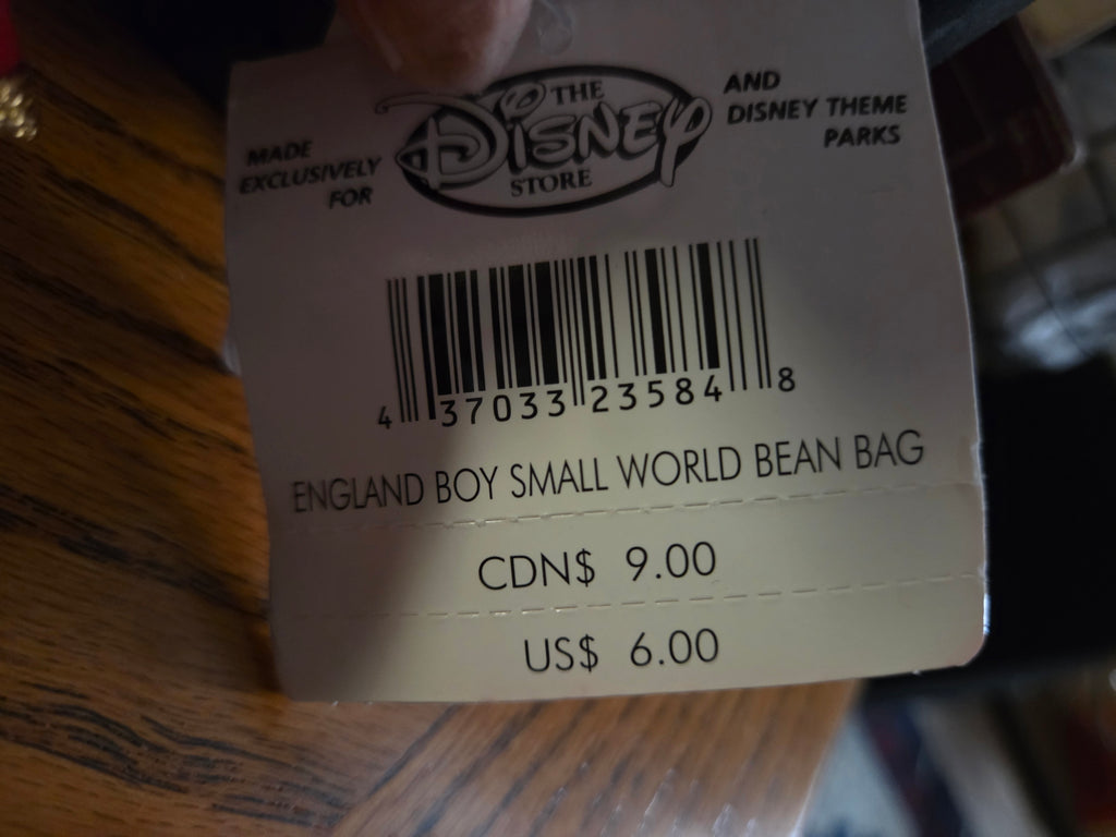 Disney Store "It's a Small World" Assorted Bean Bag Plush — NWT