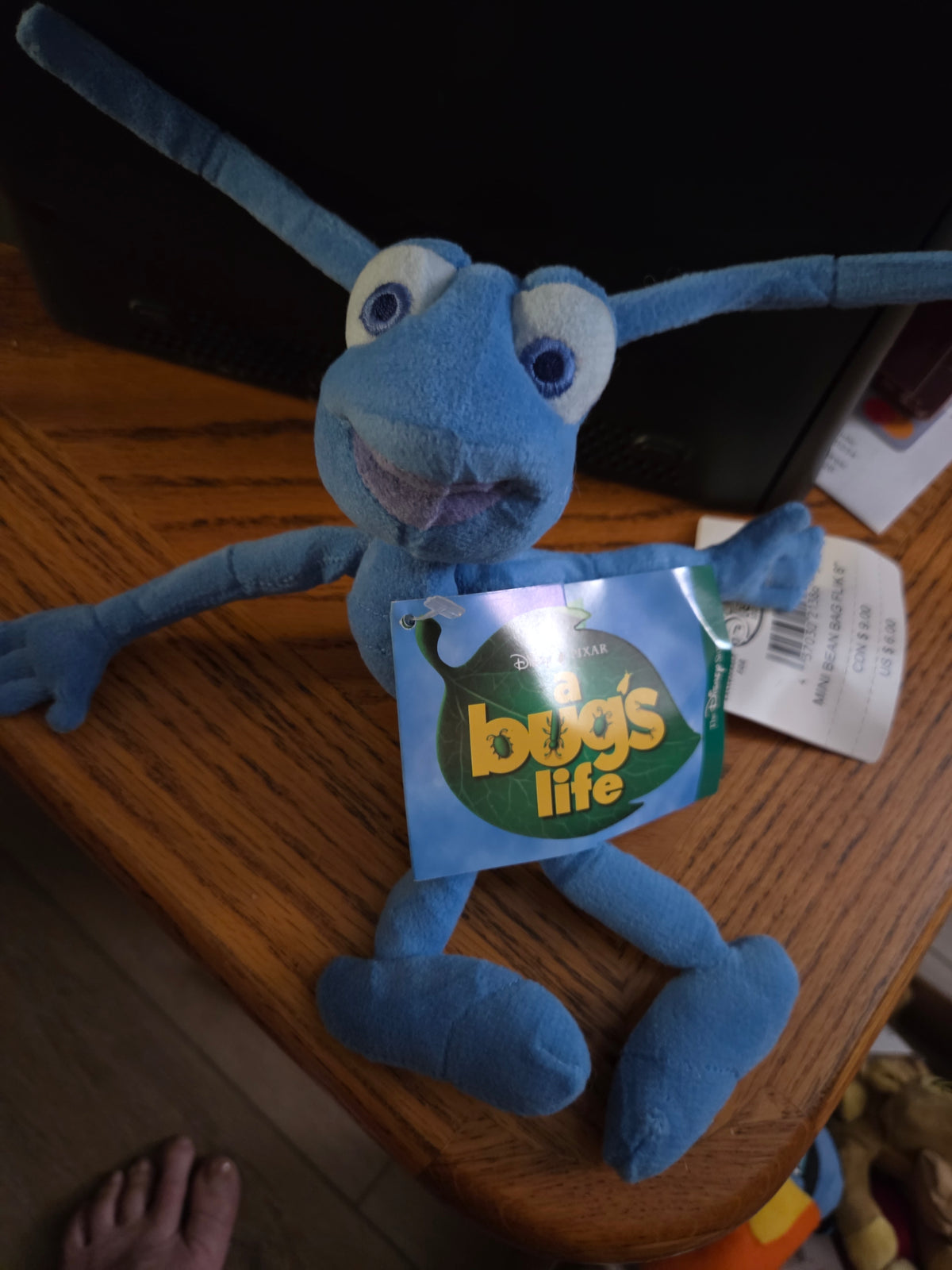 Flik 1999 Disney Plush — A Bug's Life NWT
