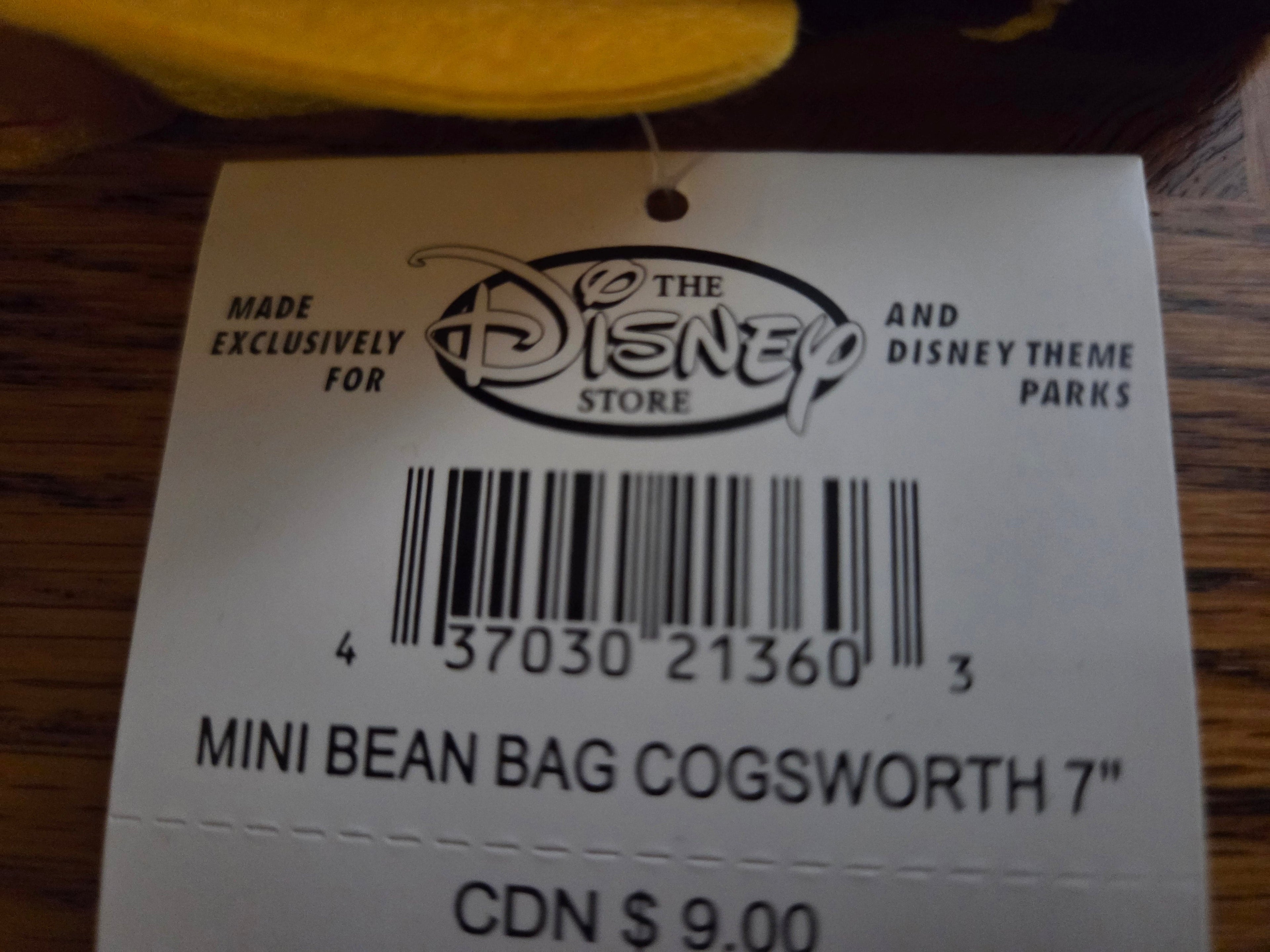 Disney Store Beauty and the Beast Bean Bag Plush Assorted Characters NWT
