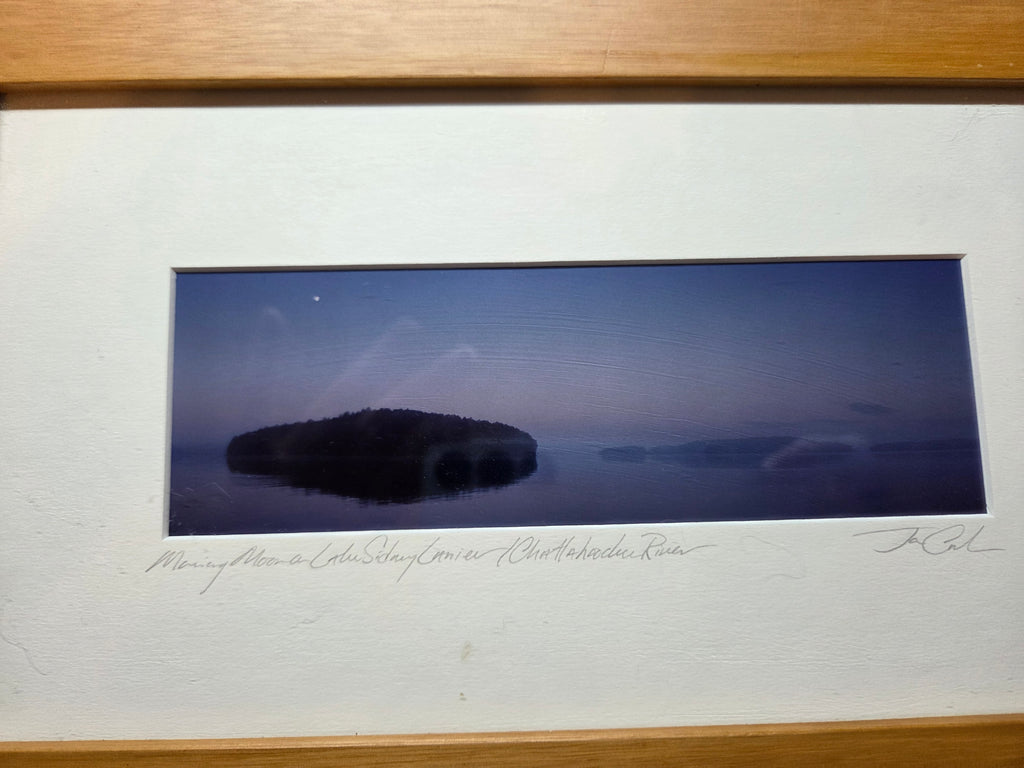 Morning Moon on Lake Sidney Lanier (Chattahoochee River) — Signed Framed Print by J. Cook