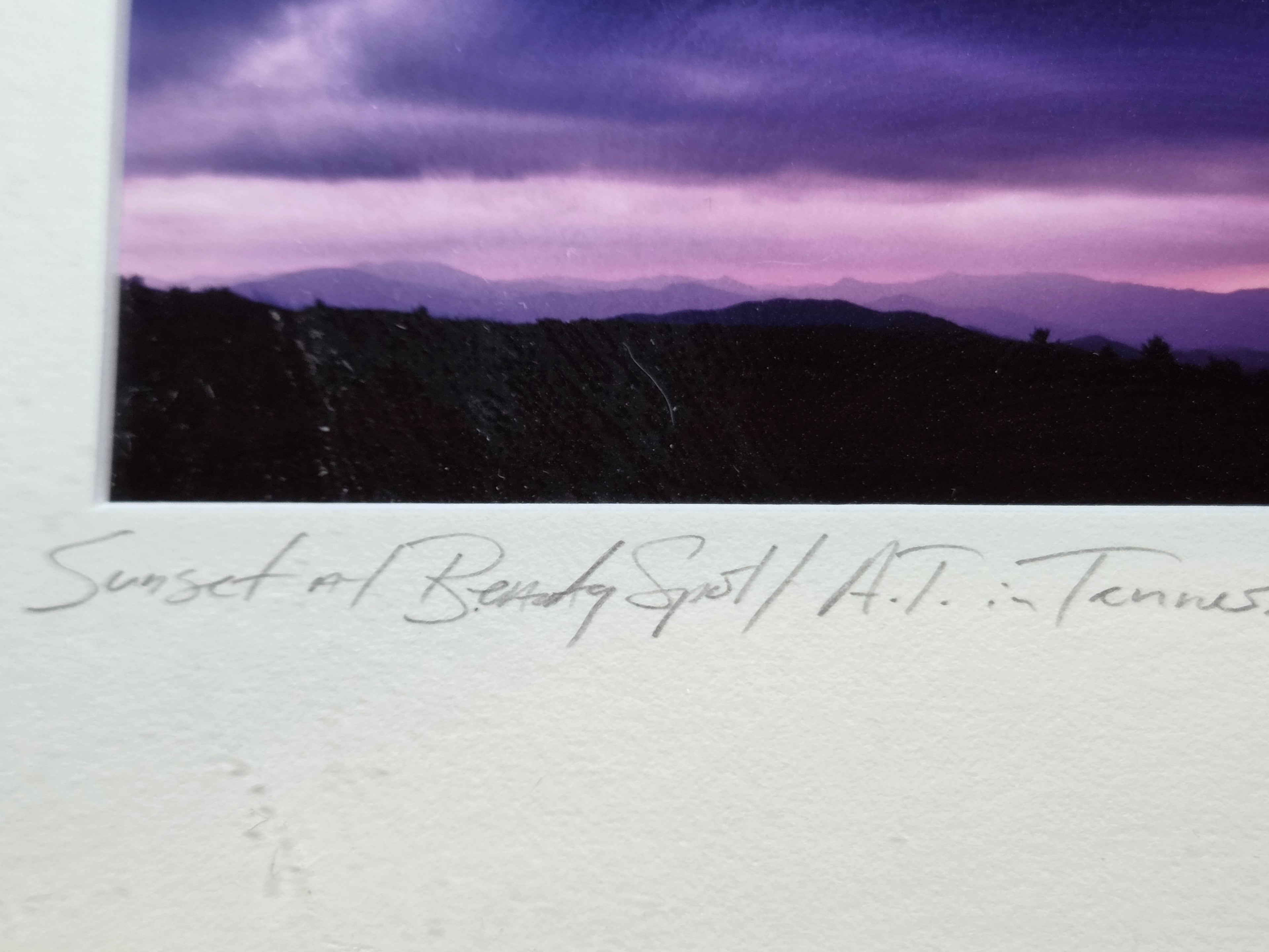 Sunset at Beauty Spot / A.T. in Tennessee — Signed Framed Print by J. Cook