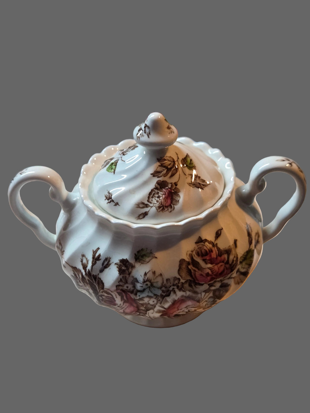 Johnson Brothers Devon Sprays Hostess Set – Platter, Creamer & Sugar Bowl